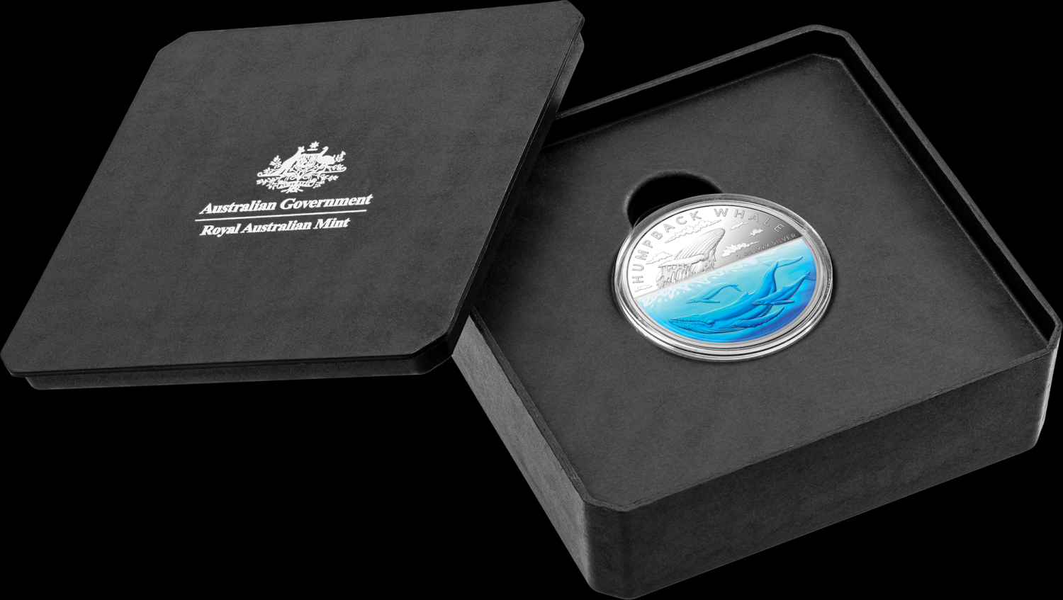 2023 RAM Humpback Whale 1oz Silvered Coloured Proof Coin