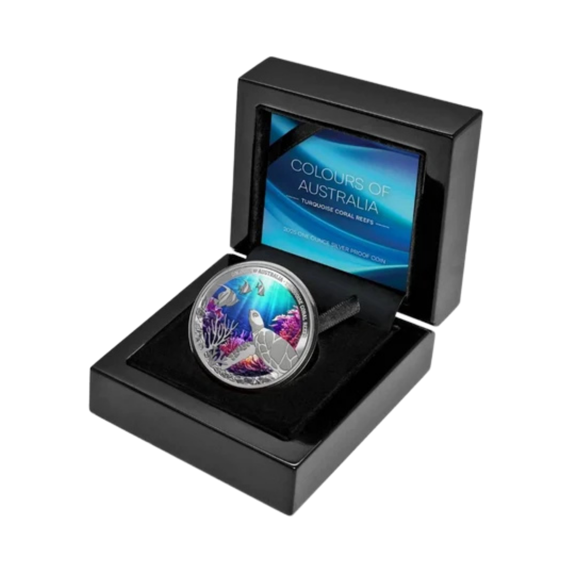 2024 Colours of Australia Turquoise Coral Reefs 1oz Silver Proof Coin