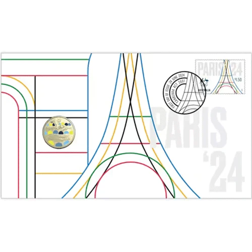 2024 Perth mint Paris 24 Olympic Games $1 Aluminium Bronze PNC