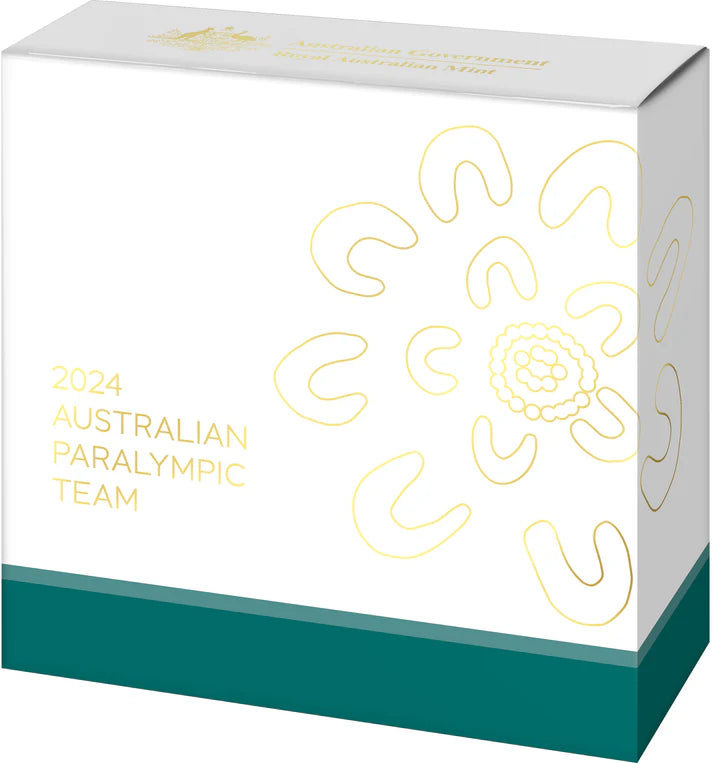 2024 Royal Australian Mint Paralympic team Gold plated silver proof coin