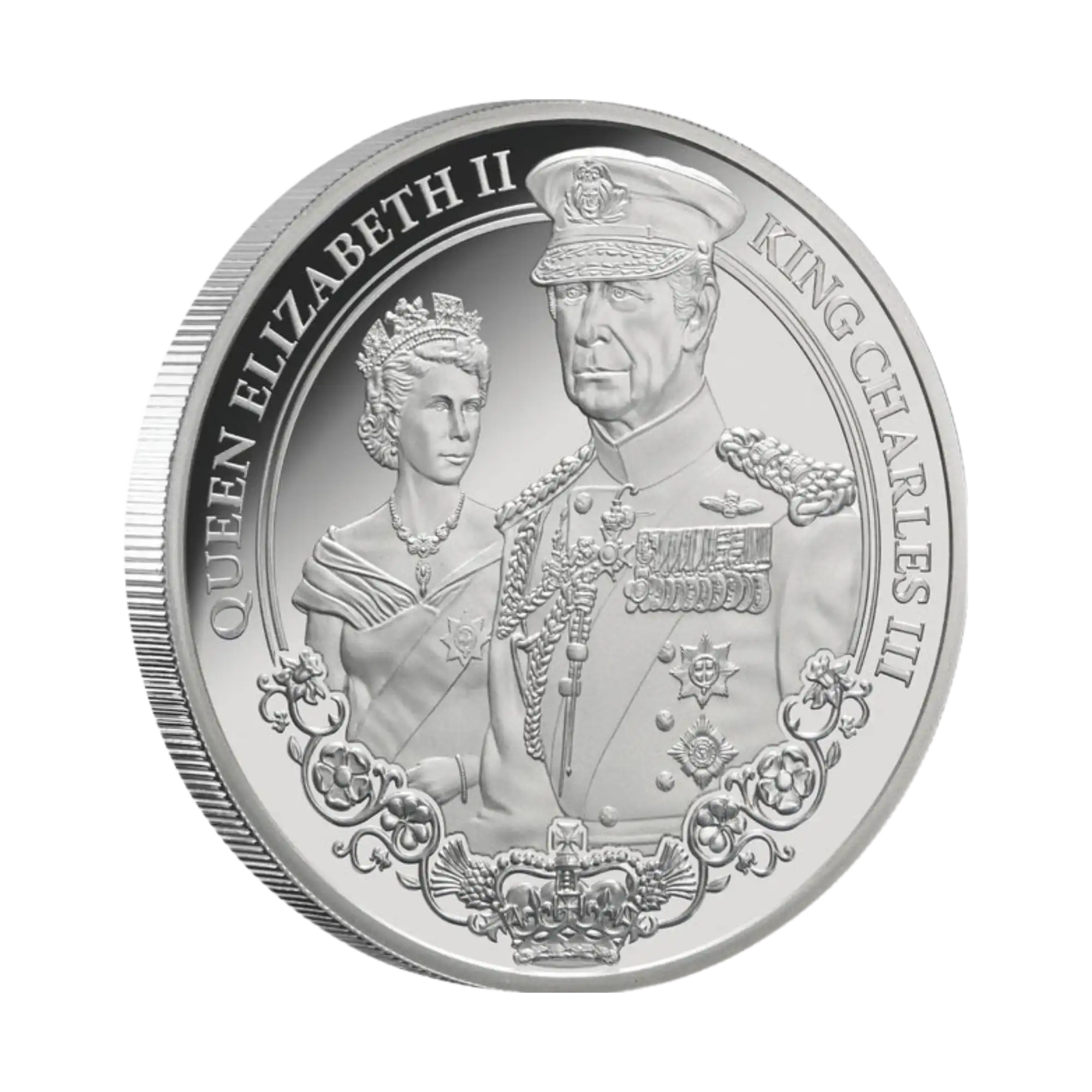 👑 2025 Niue Portraits of Power Elizabeth II & Charles III 1oz Silver Proof Coin