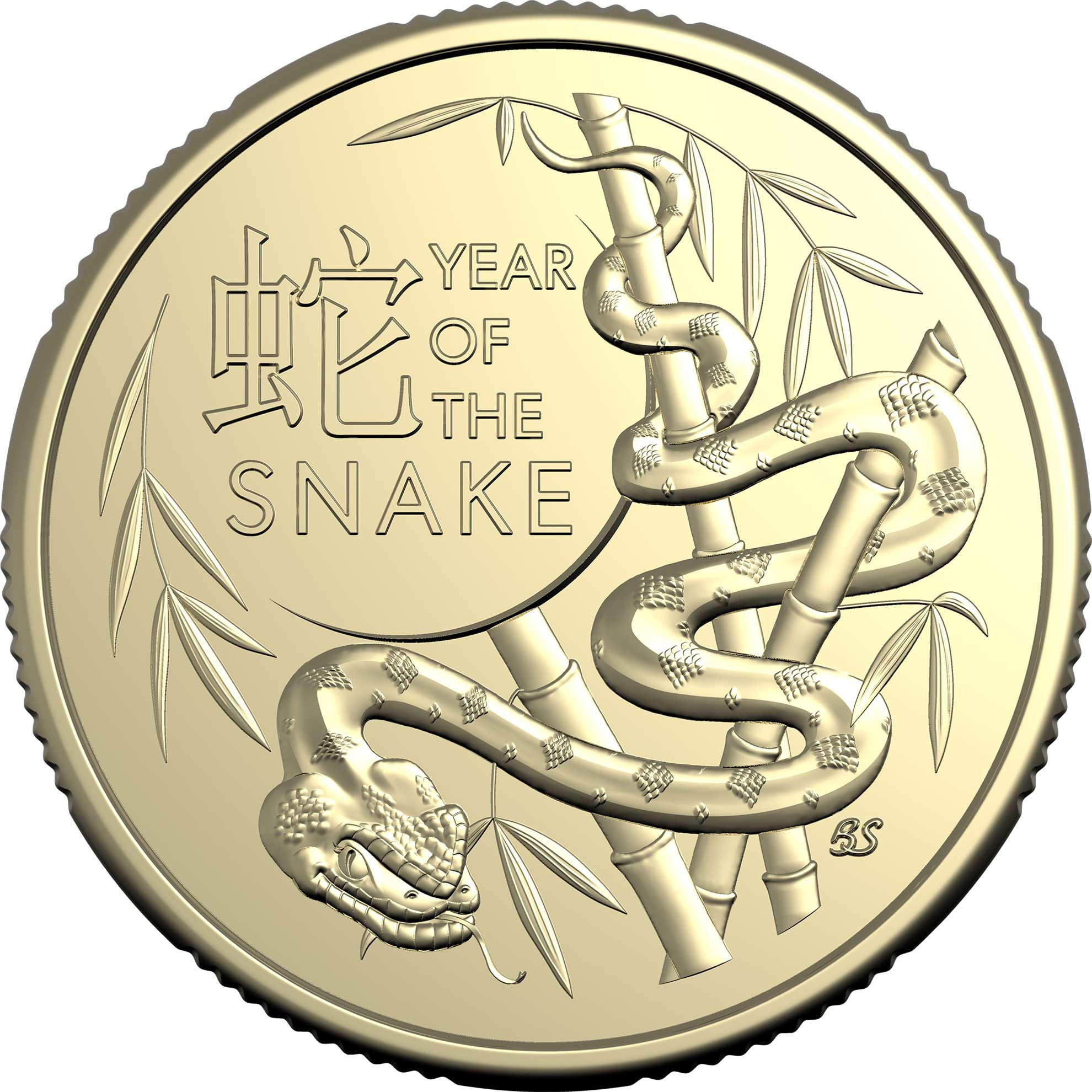 2025 Royal Australian Mint $1 Australia Lunar Year of the Snake Two-Coin UNC