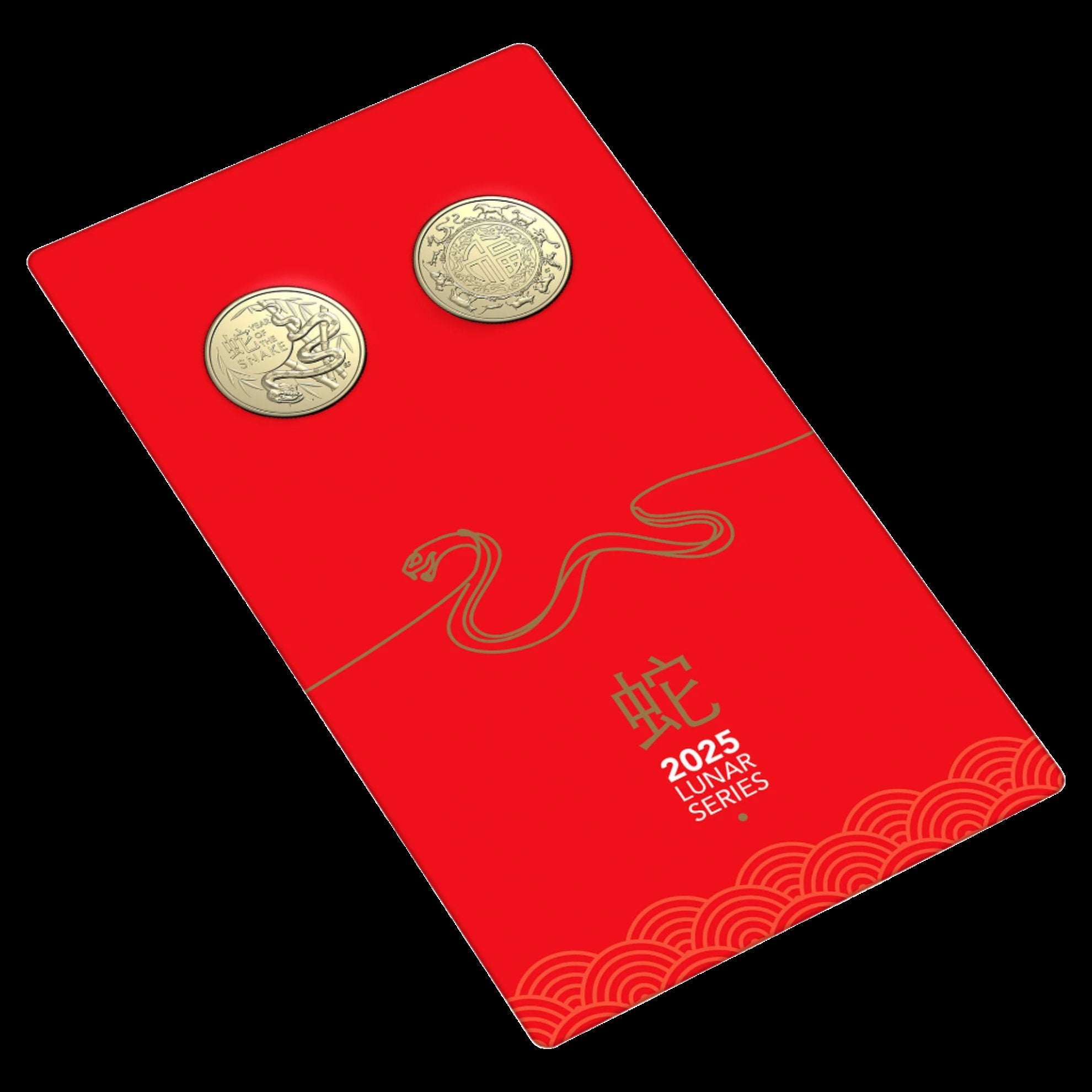 2025 Royal Australian Mint $1 Australia Lunar Year of the Snake Two-Coin UNC