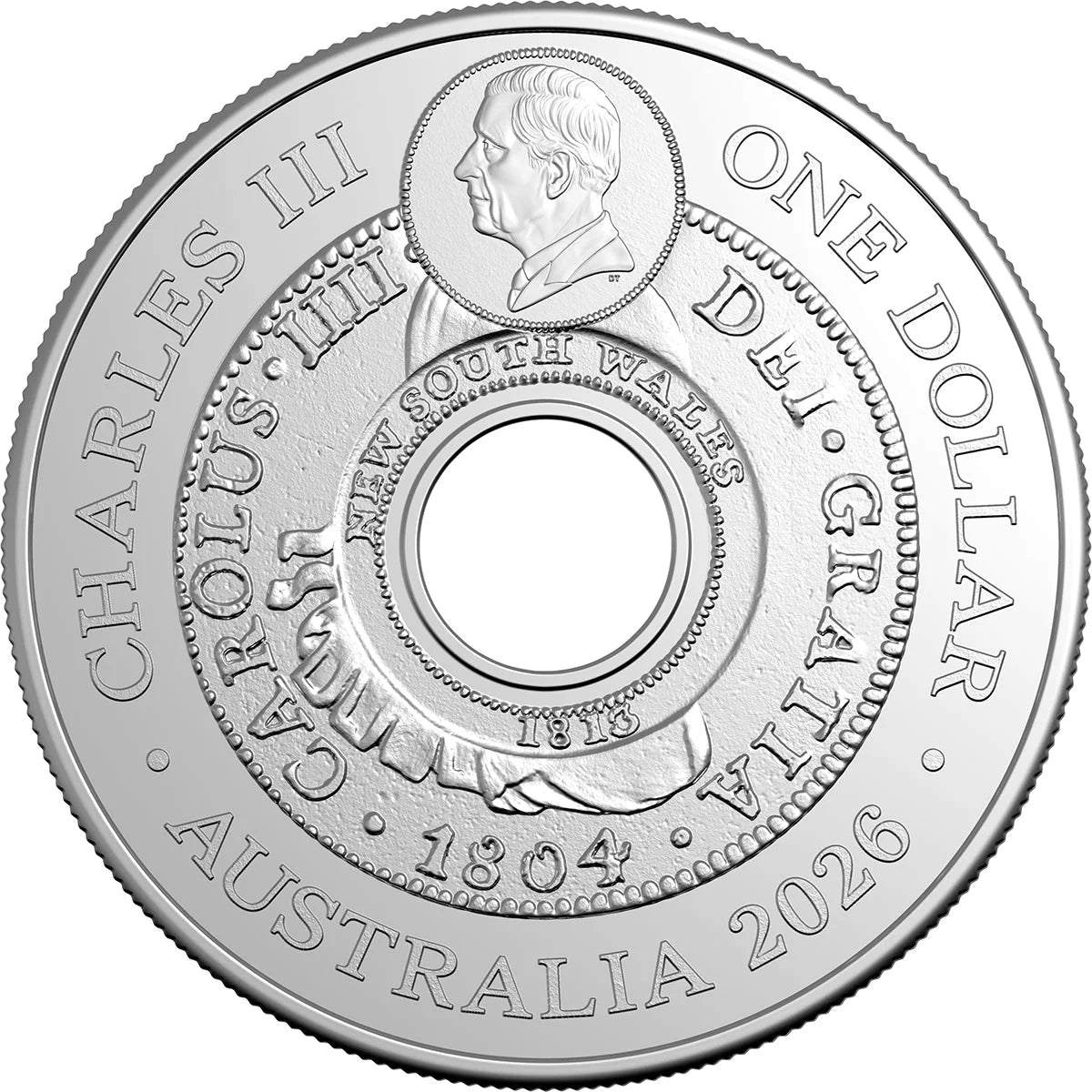 2026 RAM Origins of Australian Holey Dollar $1 UNC Coin