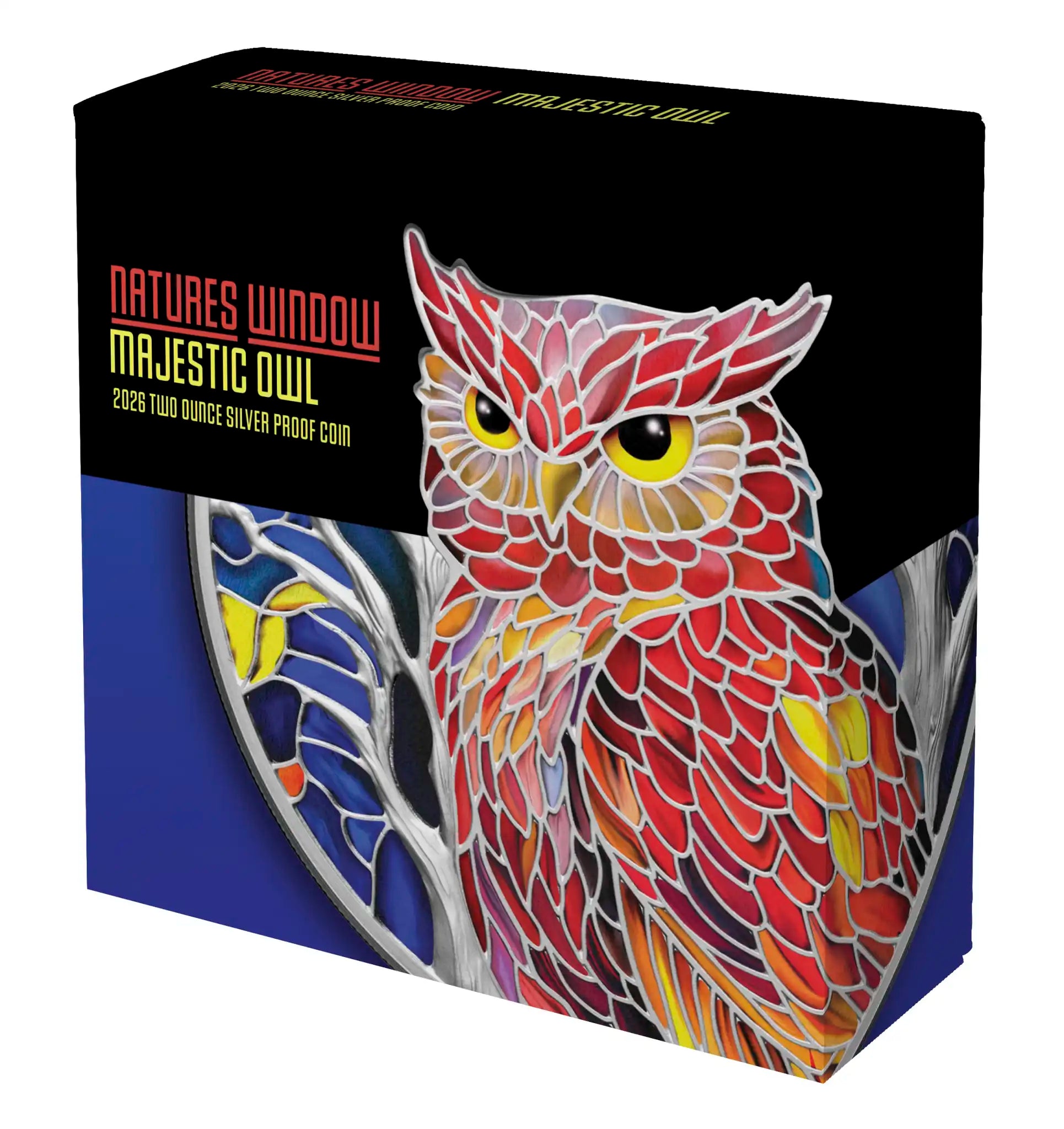 2026 Niue Owl 2oz & Blood Moon 1oz Silver Proof 2 Coin Collection