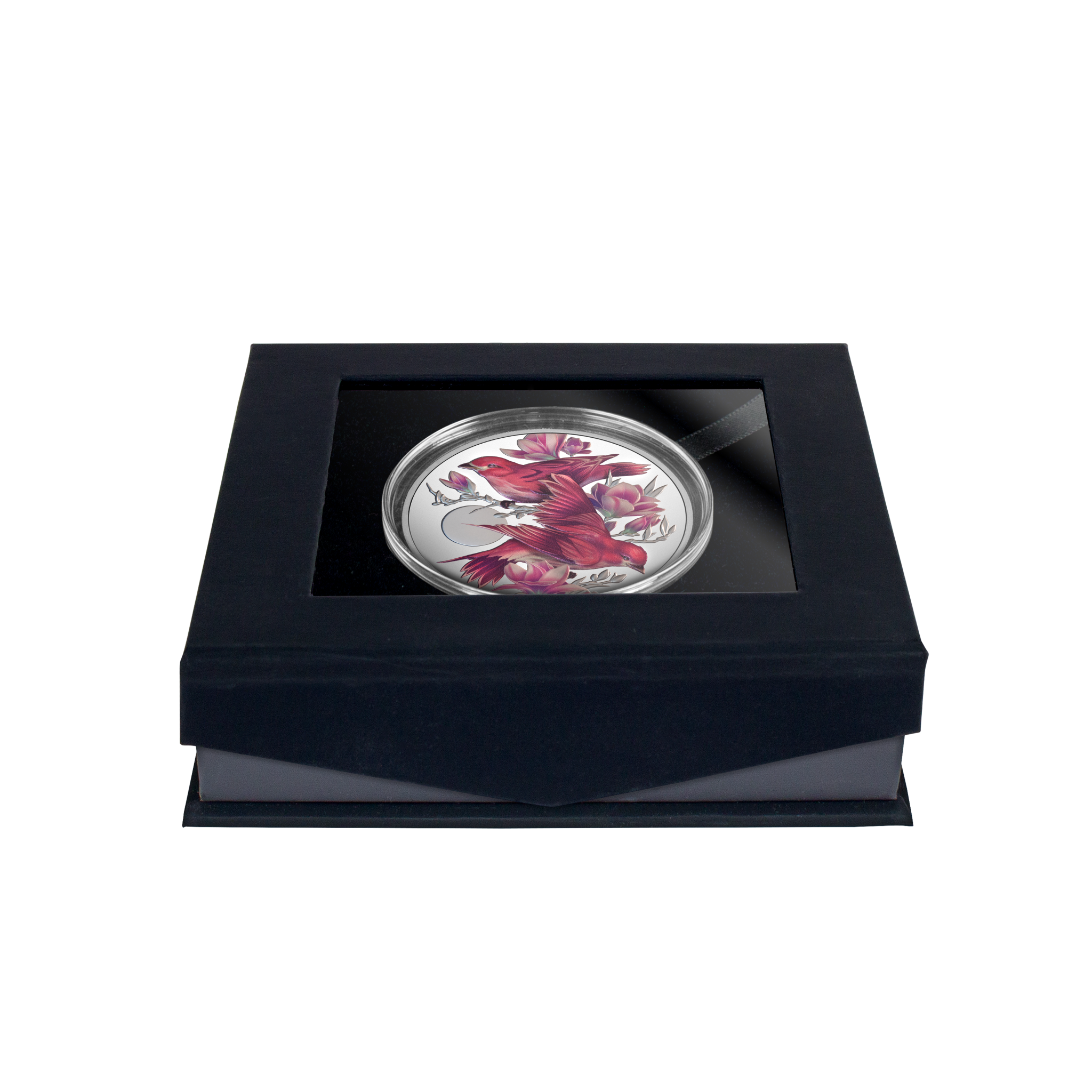 2026 Niue Birds of Beauty Purple Finch & Magnolias 1 oz Silver Proof Coin