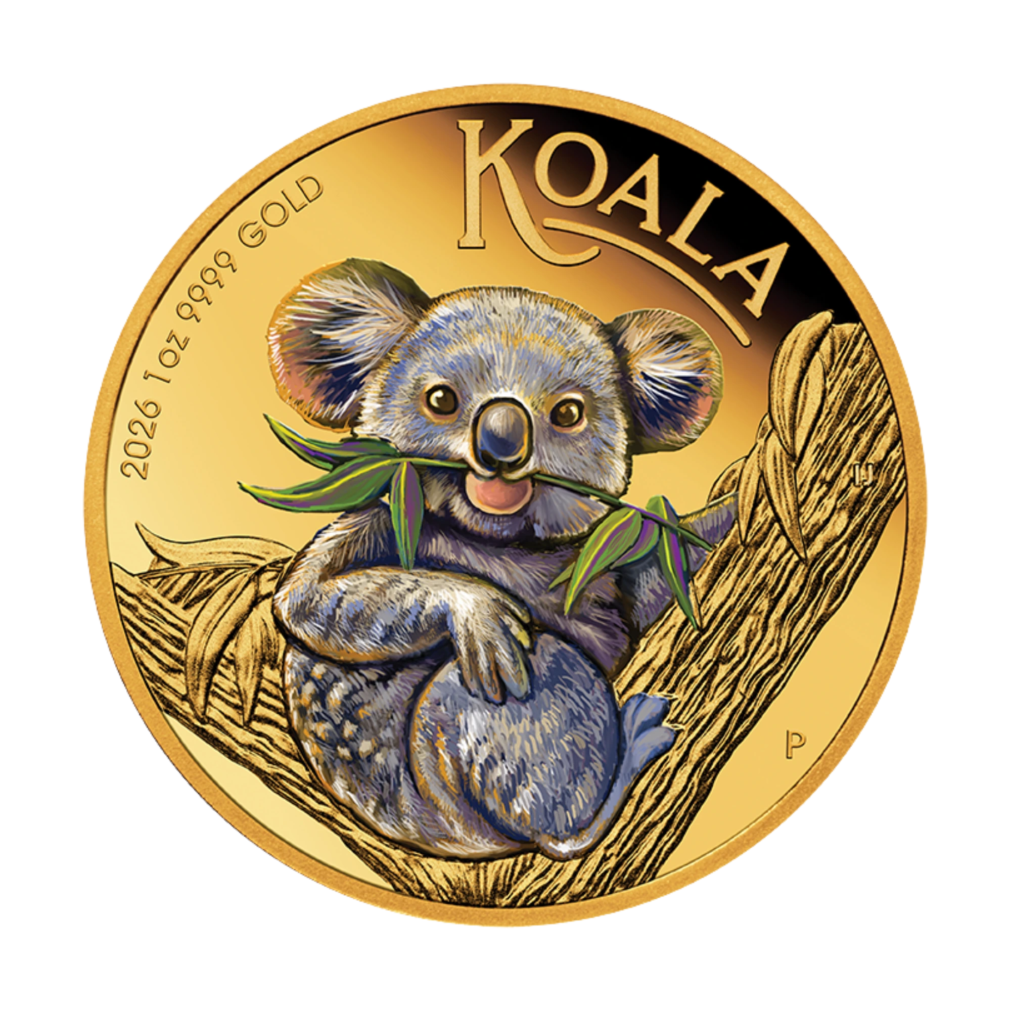 2026 Perth Mint Koala 1oz Gold Proof Coloured Coin