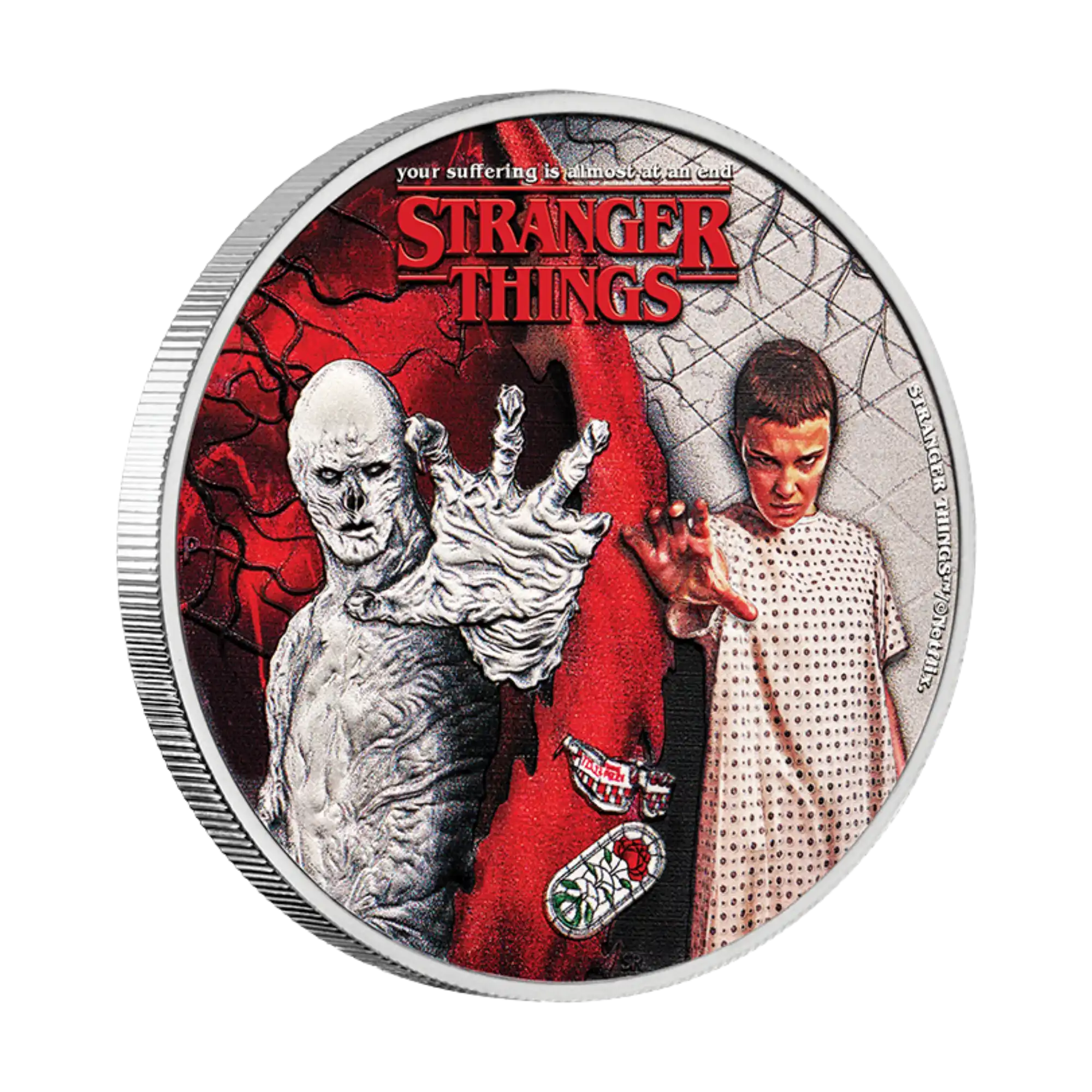 2026 Perth Mint Stranger Things Eleven & Vecna 1/2 oz Silver Coloured Coin