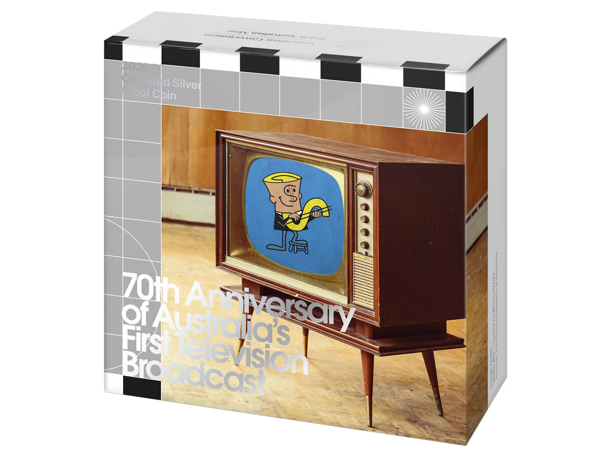 2026 RAM 70th Anniversary TV Broadcast 50c Silver Coloured Coin