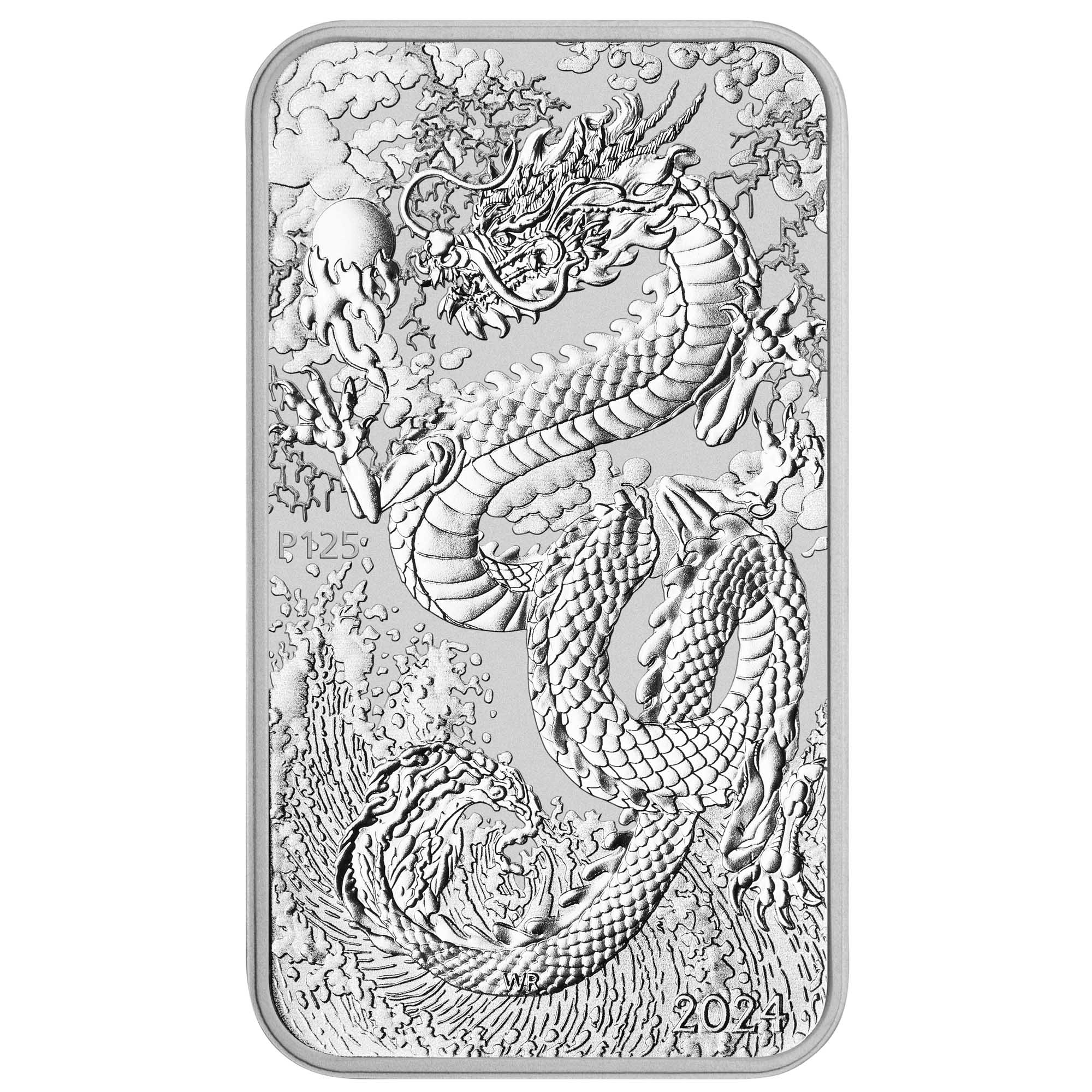 2024 Perth Mint Dragon 1oz Silver Rectangular Bullion Coin