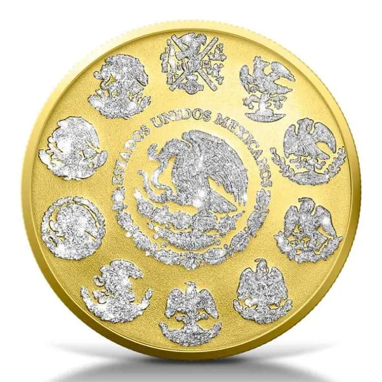 2023 Diamond Dust & Gilded II 1oz Silver Libertad Coin