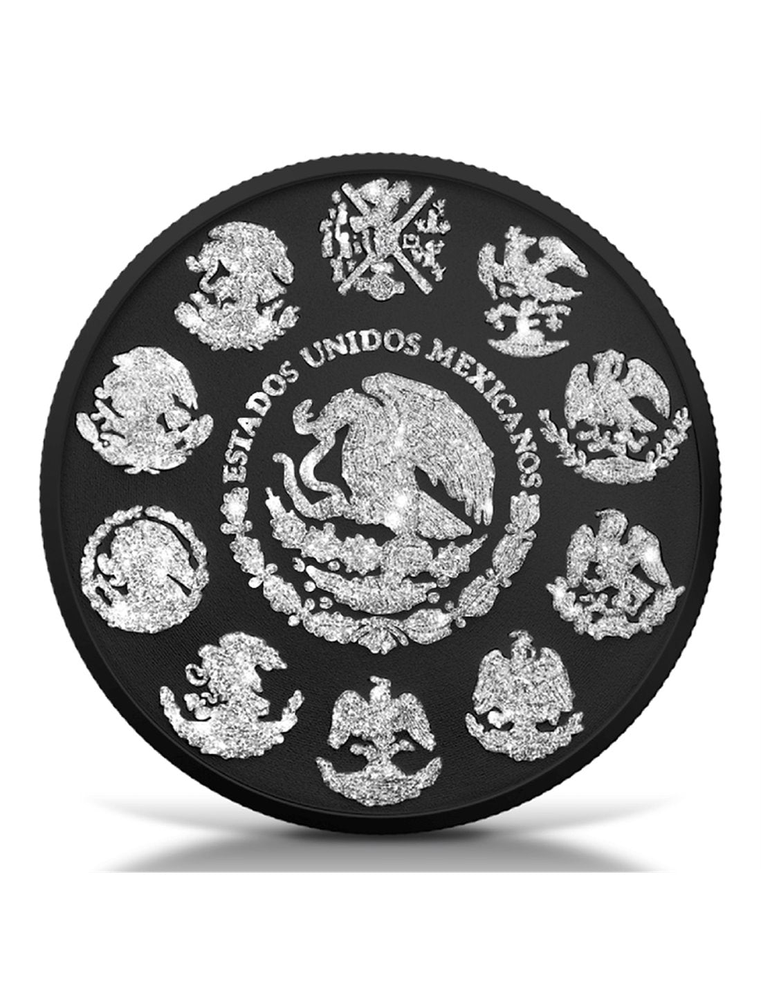 2023 Mexico Diamond Dust Black Platinum II 1oz Silver Libertad Coin