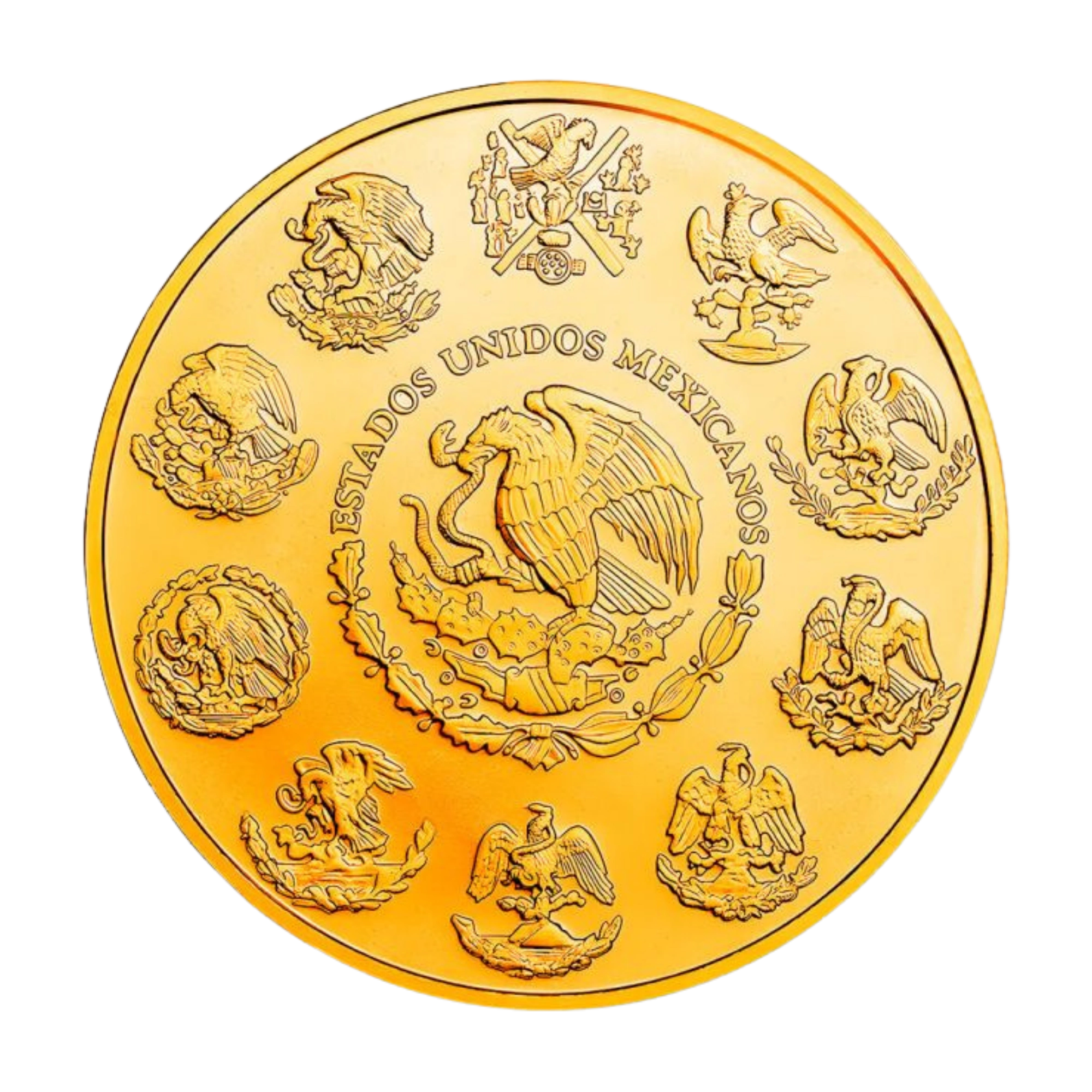 2024 Mexican Mint Libertad Aztec 1oz Silver Gilded Coloured Coin