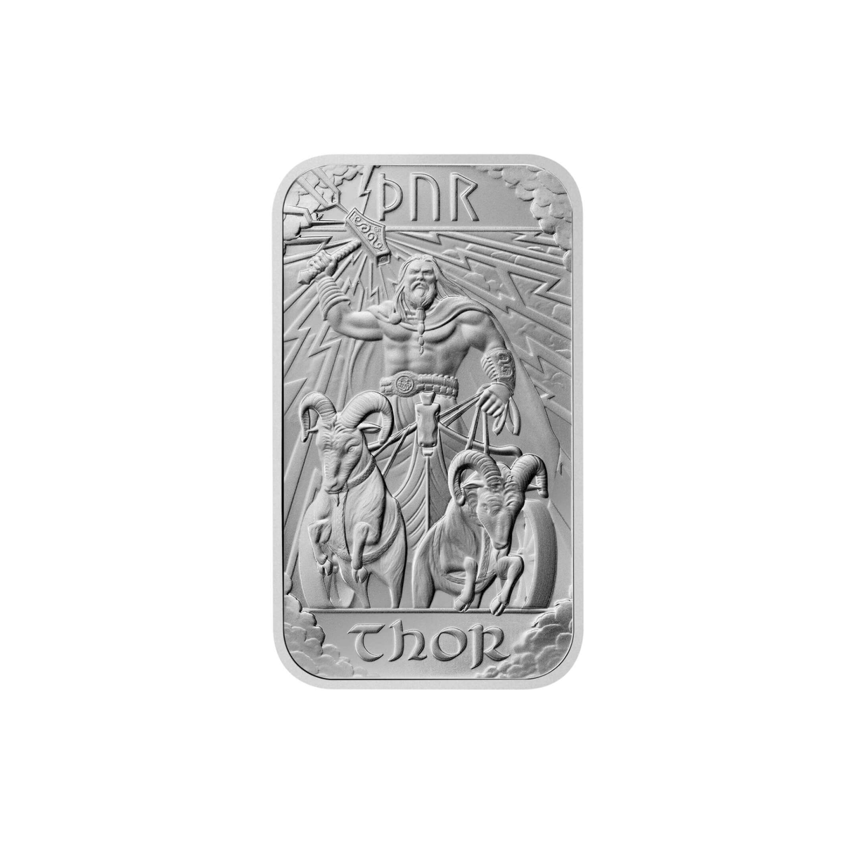 Royal Mint Norse Gods Thor 1oz Silver Bullion Bar