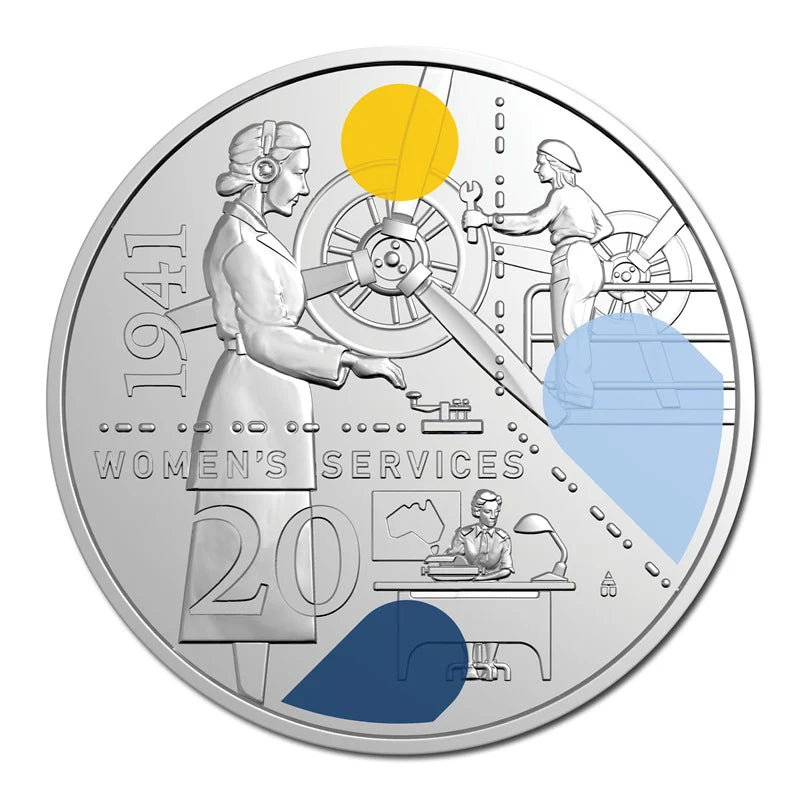 2026 RAM Women’s Services 20c UNC Coloured Coin