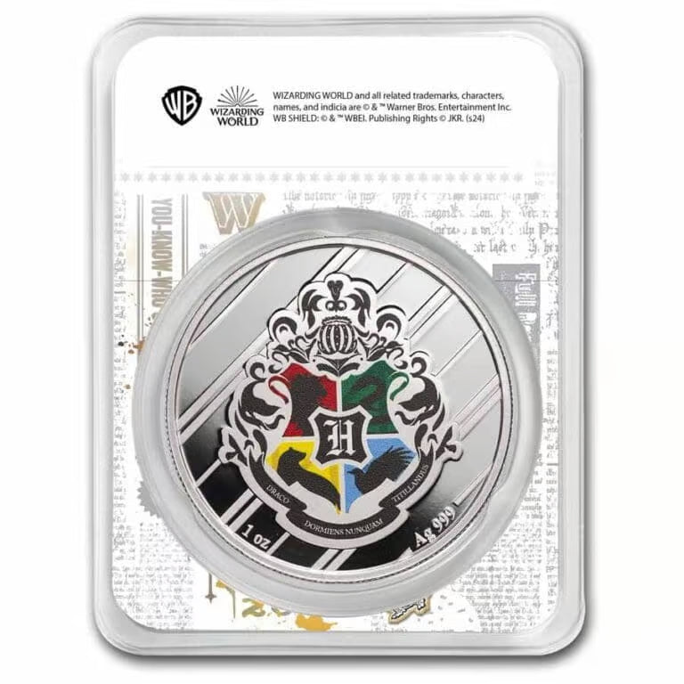 2025 PAMP Suisse Harry Potter Slytherin 1oz Silver Coloured Coin
