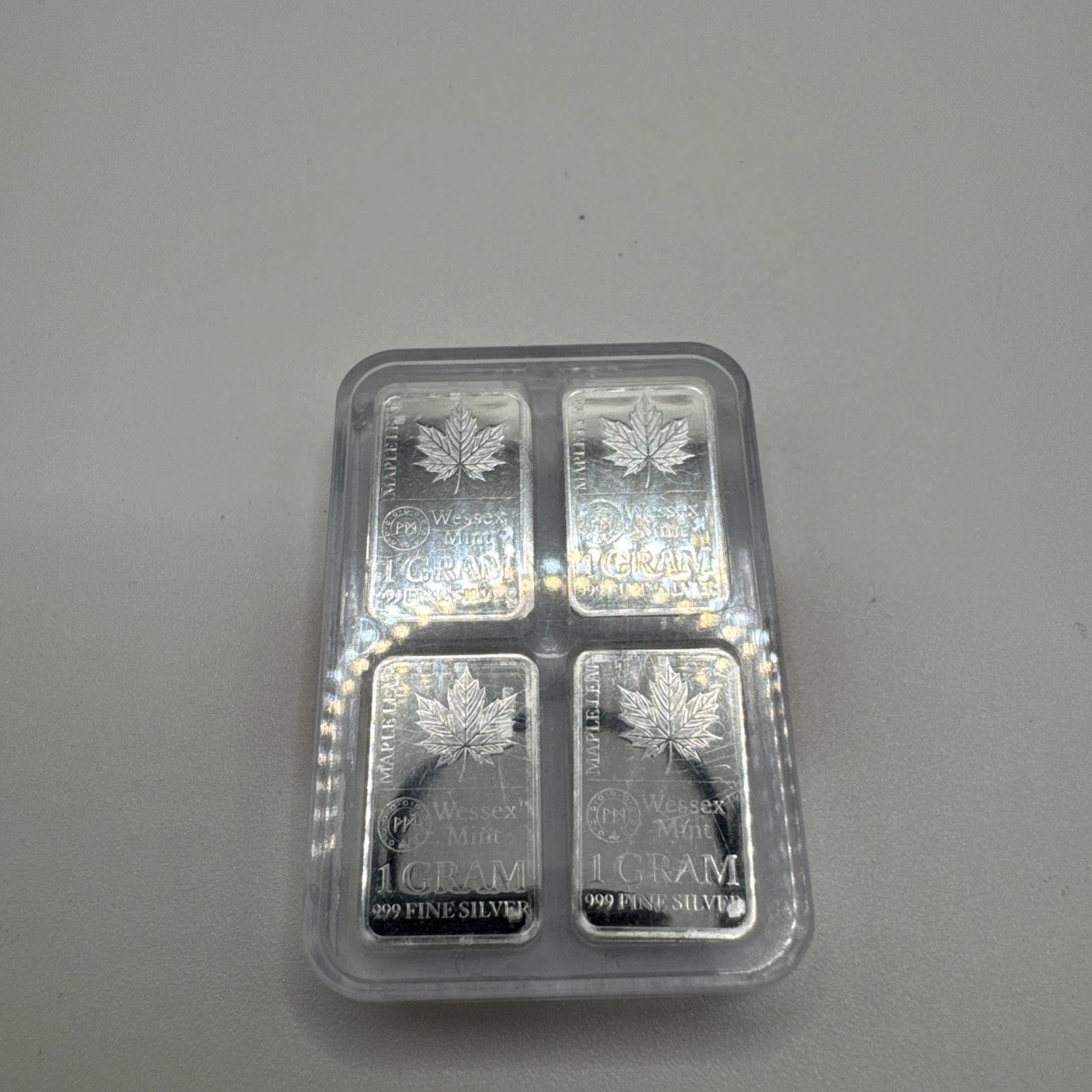 Wessex Mint Maple Leaf 48 Fine Silver 1g Bars in special package