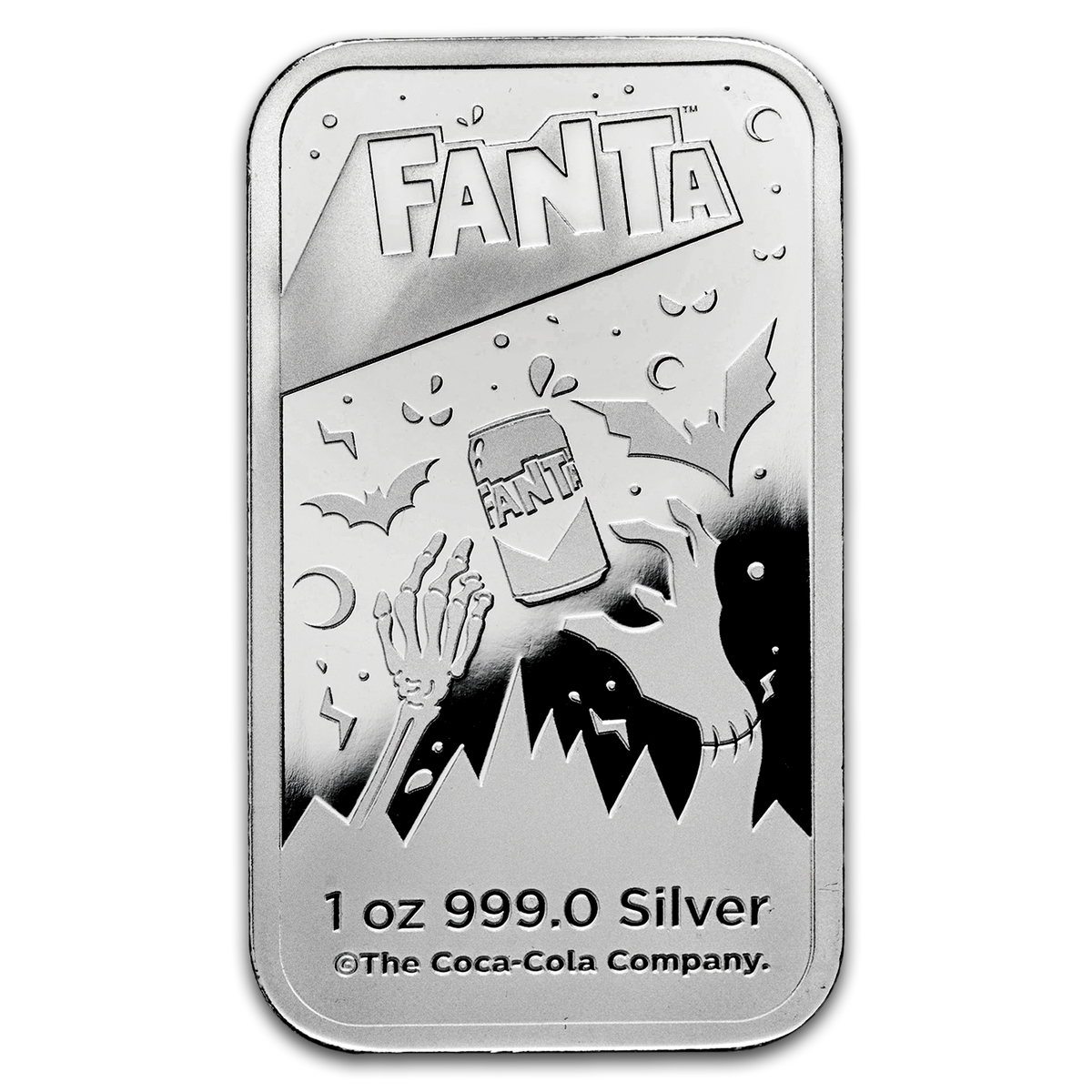 2026 PAMP Fanta Halloween 1oz Silver Proof-Like Coloured Bar