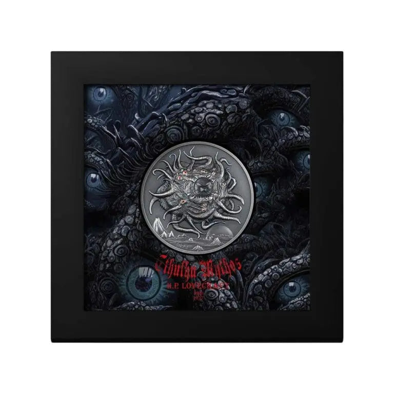 2023 Lovecraft Azathoth 3oz Silver Antiqued Ultra High Relief Coin
