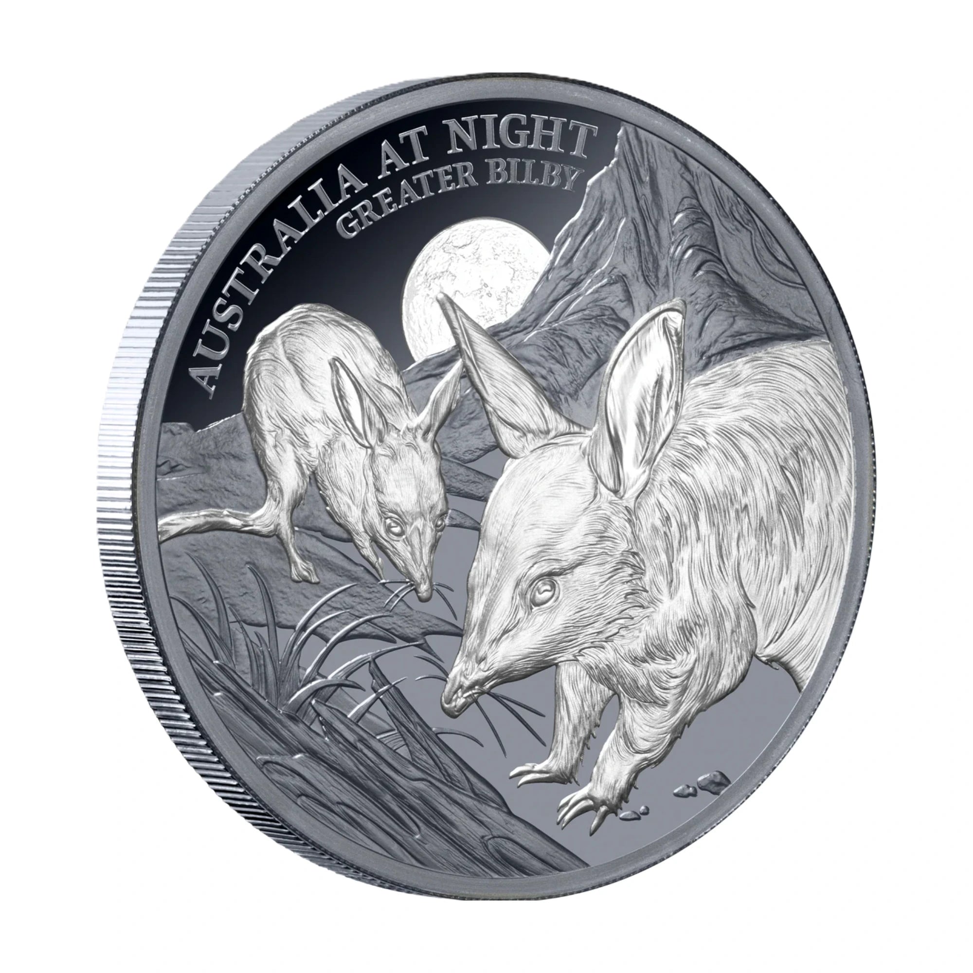 2026 Niue Australia at Night Greater Bilby 1oz Silver Black Proof Coin