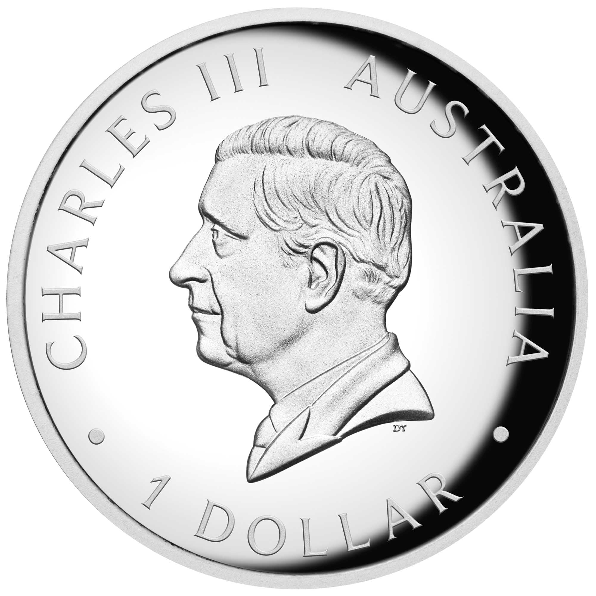 2024 PerthMint Kangaroo 1oz Silver Proof High Relief Coloured Coin