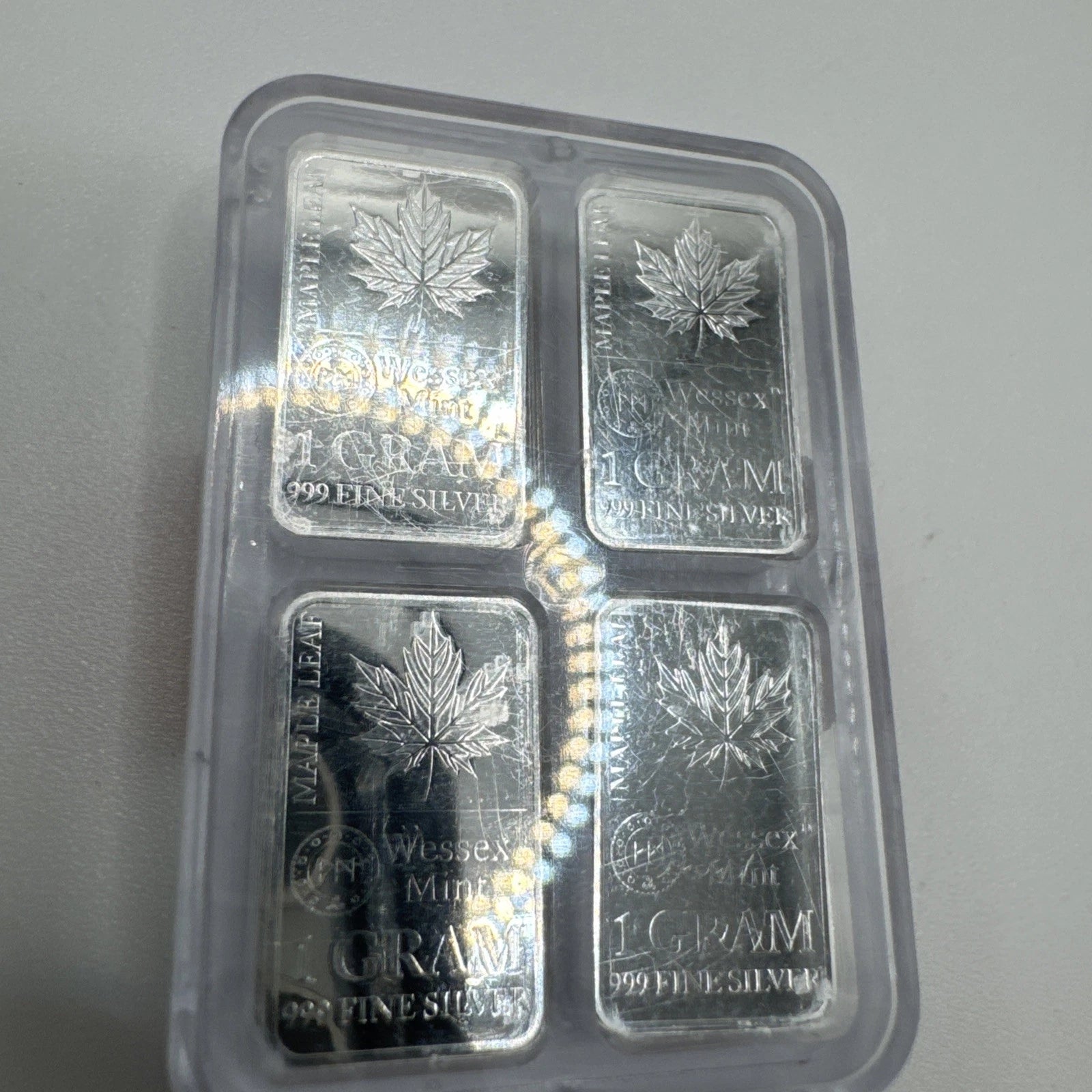 Wessex Mint Maple Leaf 48 Fine Silver 1g Bars in special package