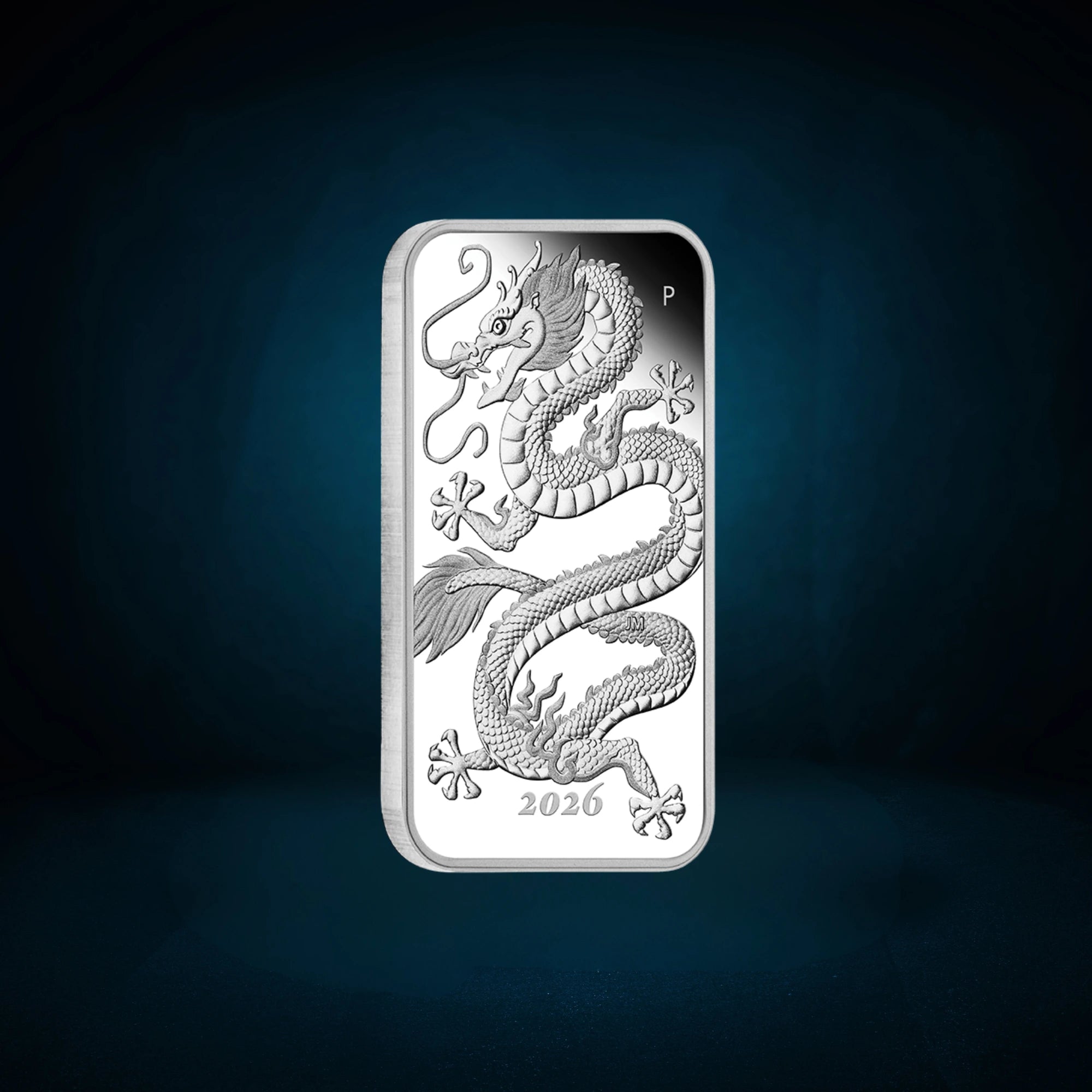 2026 Perth Mint Dragon 1oz Silver Proof Rectangular Bar