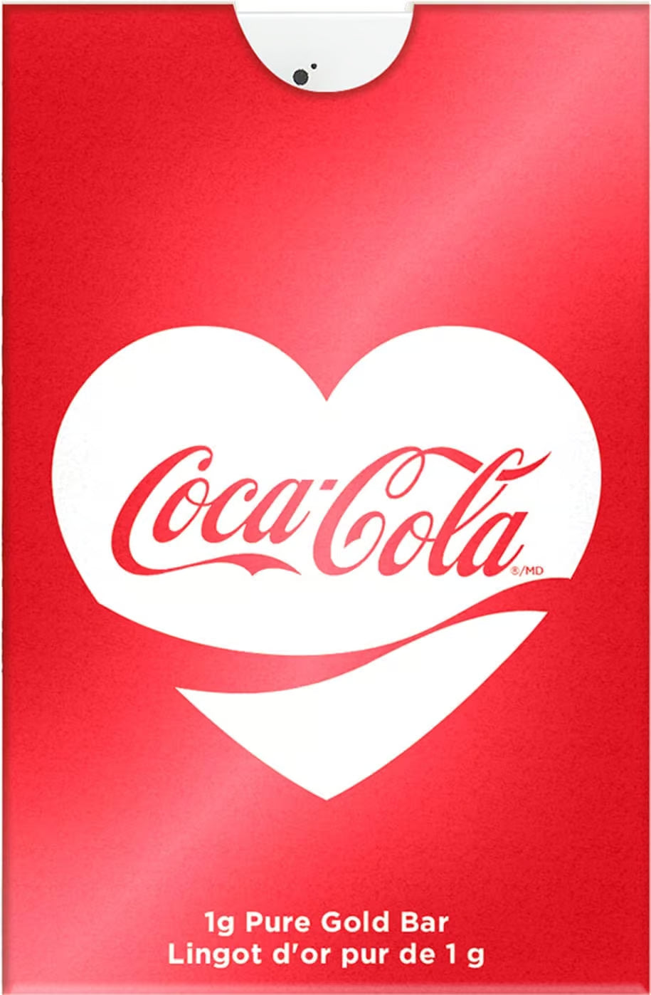 2026 Stranger Things & Coca Cola Valentine’s Love 1g Gold 2 Bar Collection