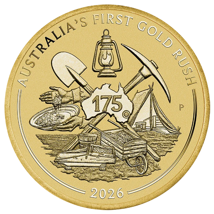 2026 Perth Mint Gold Rush 175th Anniversary $1 Uncirculated PNC