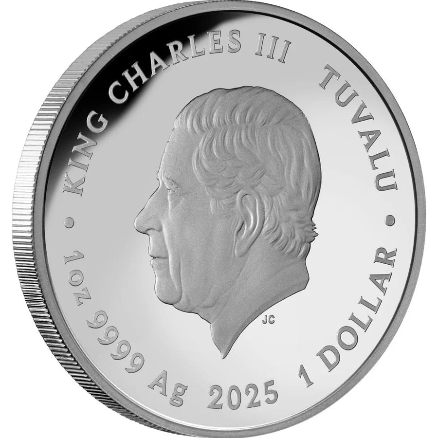 2025 Perth Mint Colour TV 50th Anniversary 1oz Proof Silver Coin