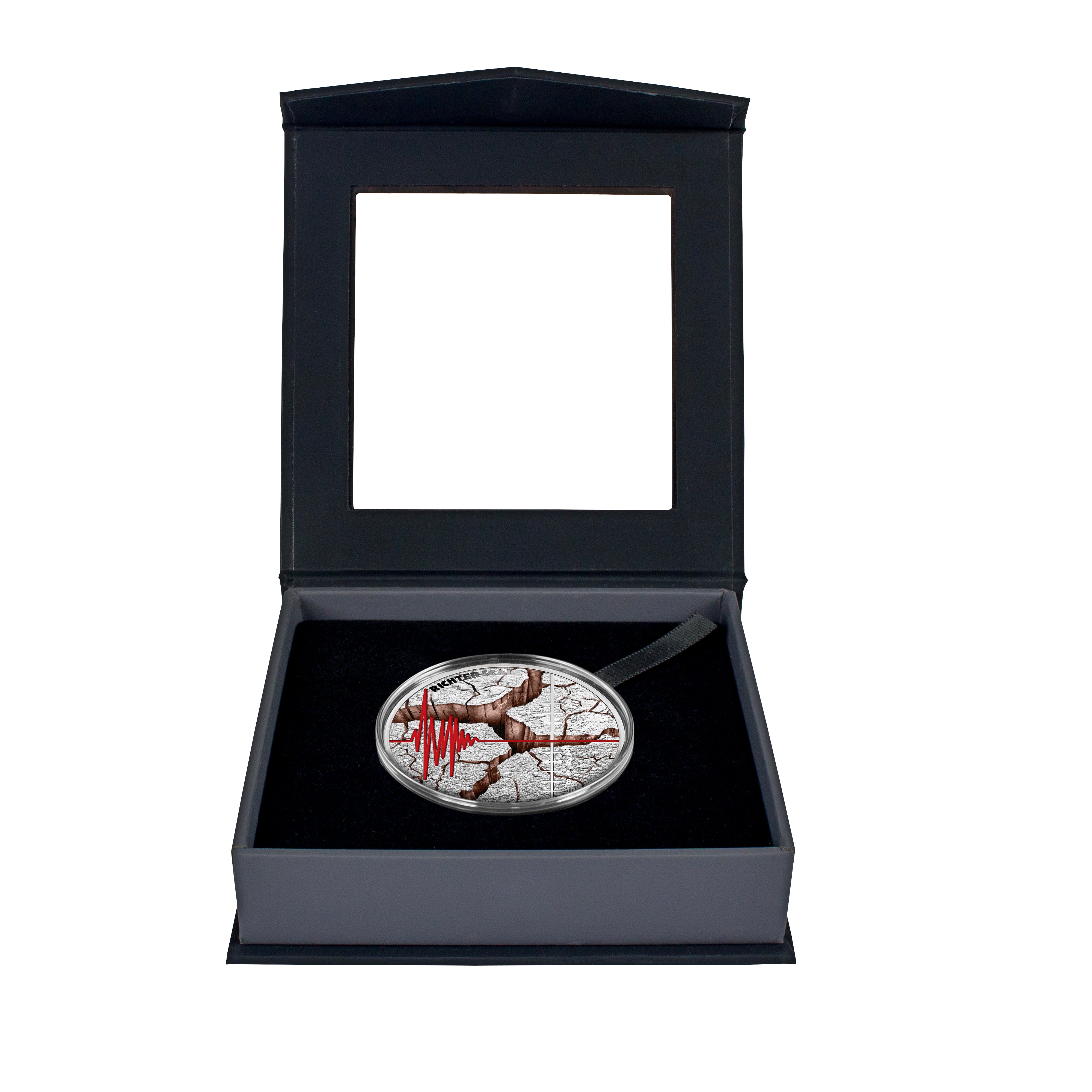 2025 Niue Richter Scale 90th Anniversary 1oz Silver Proof Coin