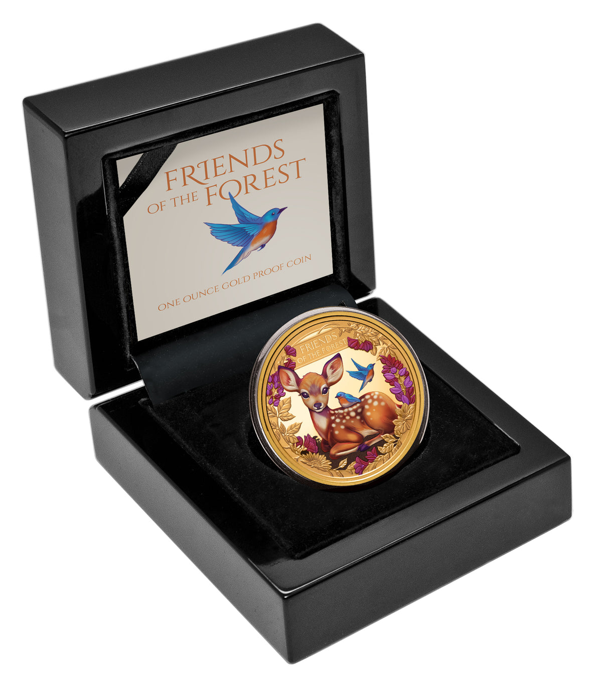2026 Niue Friends of the Forest Fawn 1oz Gold Proof Coloured Coin