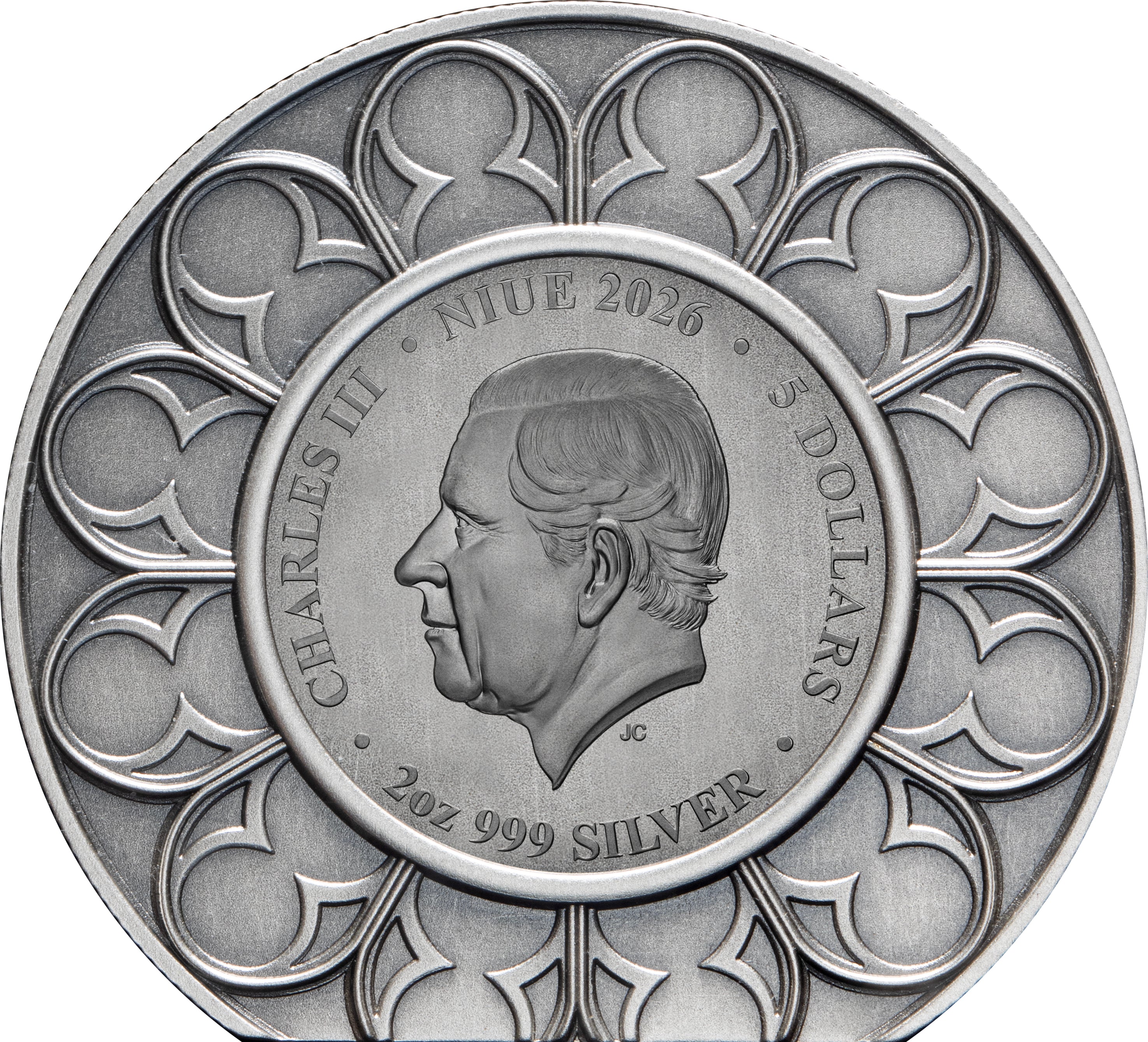 2026 Niue Imperial Crown 2oz Silver Antiqued Coin