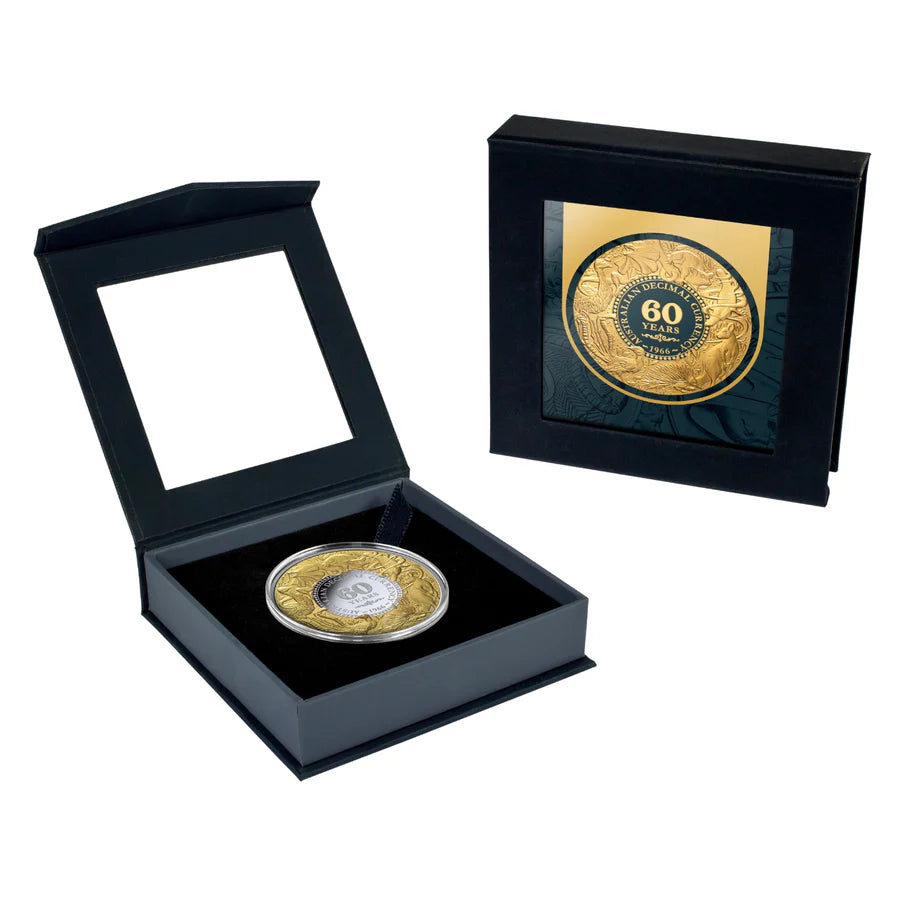 2026 Niue Decimal Currency 60th Anniversary Wildlife 1oz Silver Proof Gold-Plated Coin