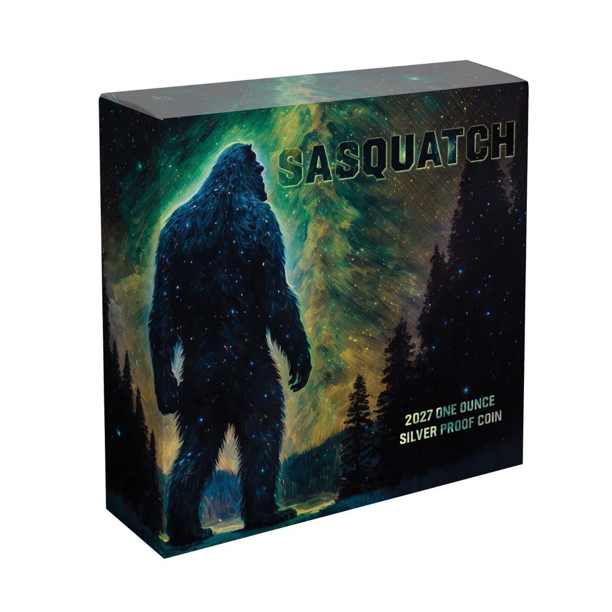 2027 Niue Sasquatch Bigfoot 1oz Silver Proof Coloured Coin