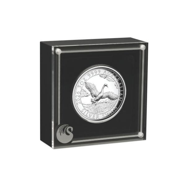 2026 Perth Mint Swan 5oz Silver Proof High Relief Coin