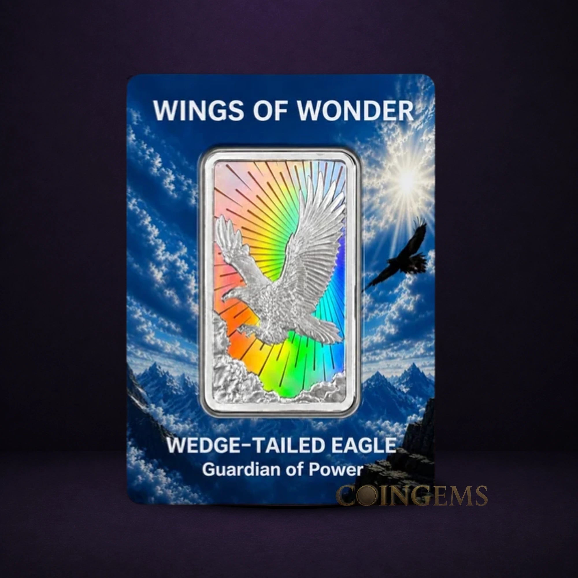 2026 Wings of Wonder Eagle 1oz Silver Hologram Bar