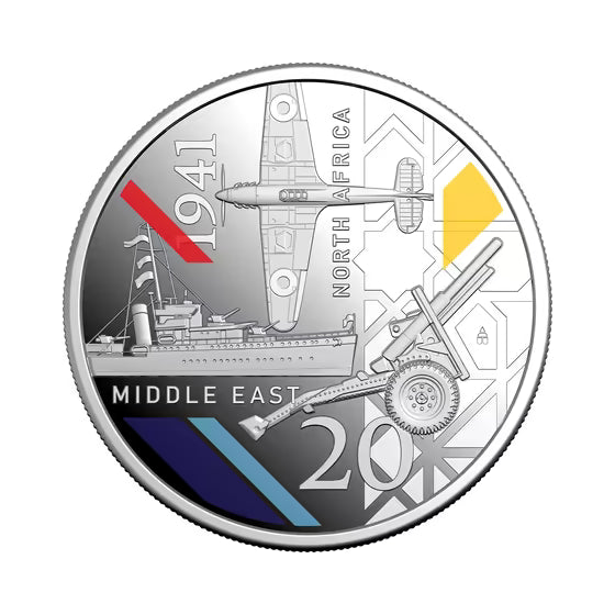 2026 RAM Service Amid Strife 1941 20c Silver Proof 3-Coin Set