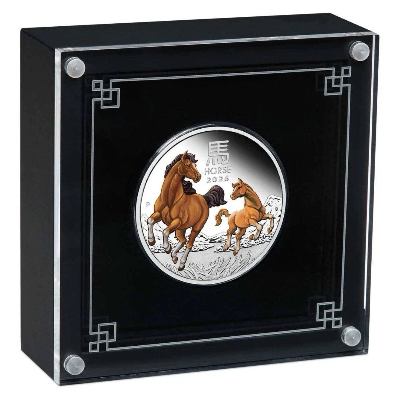 Perth Mint Lunar 1/2oz Silver Proof Coloured 5 Coin Collection