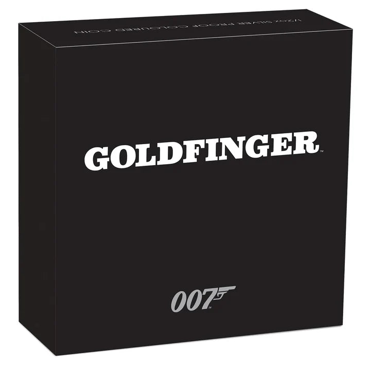 2021 Perth Mint James Bond Goldfinger 1/2oz Silver Proof Coloured Coin