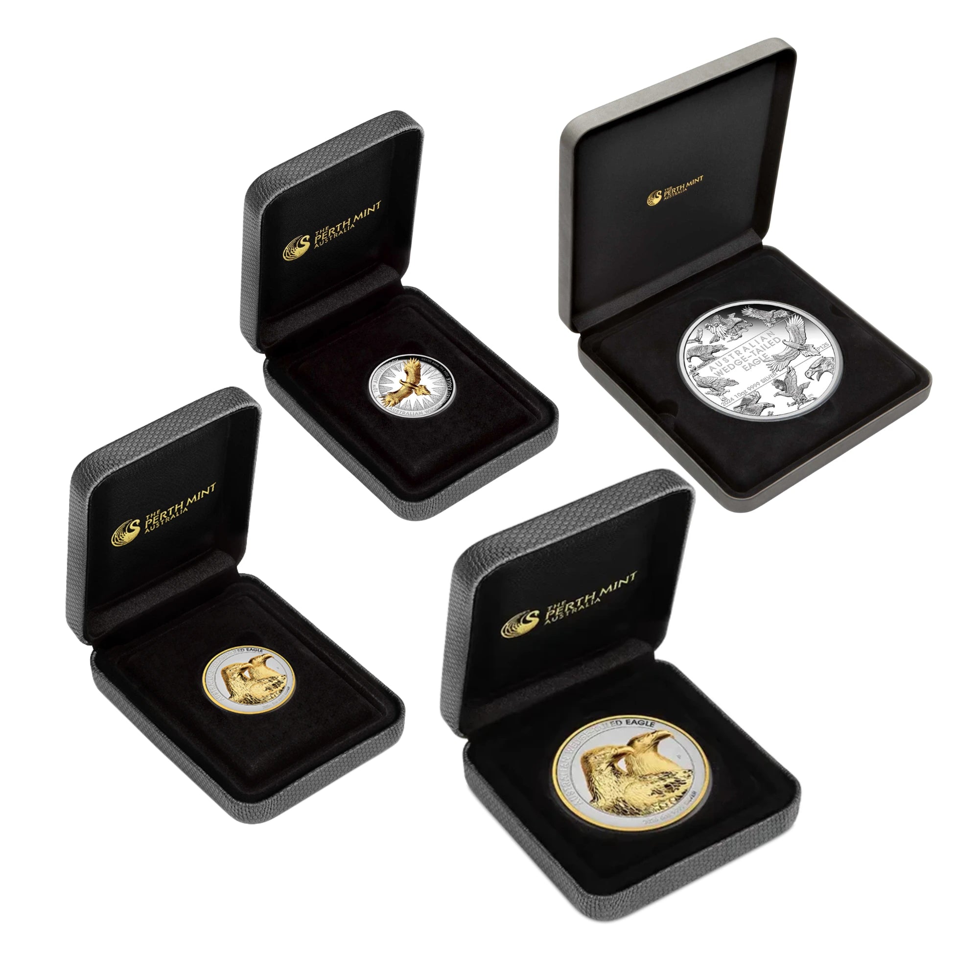 2024–2026 Perth Mint Wedge-Tailed Eagle Silver 4 Coin Collection