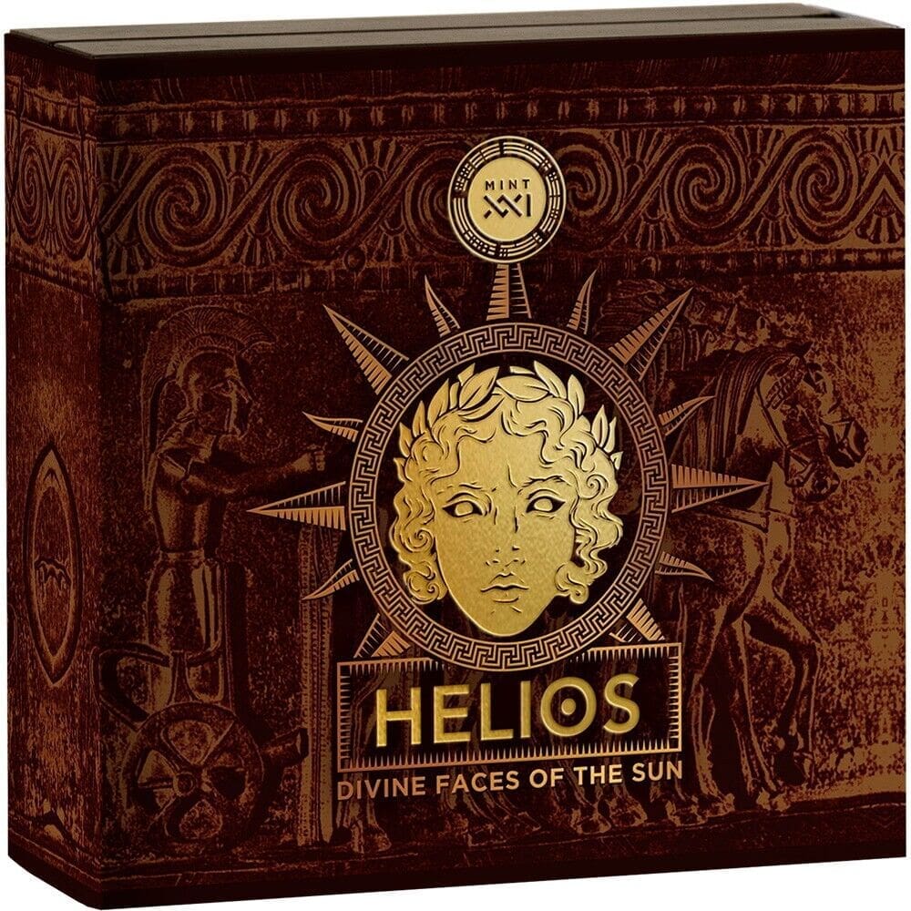 2022-2024 Niue Divine Faces of the Sun - 3oz Silver Antiqued 3 Coin Collection