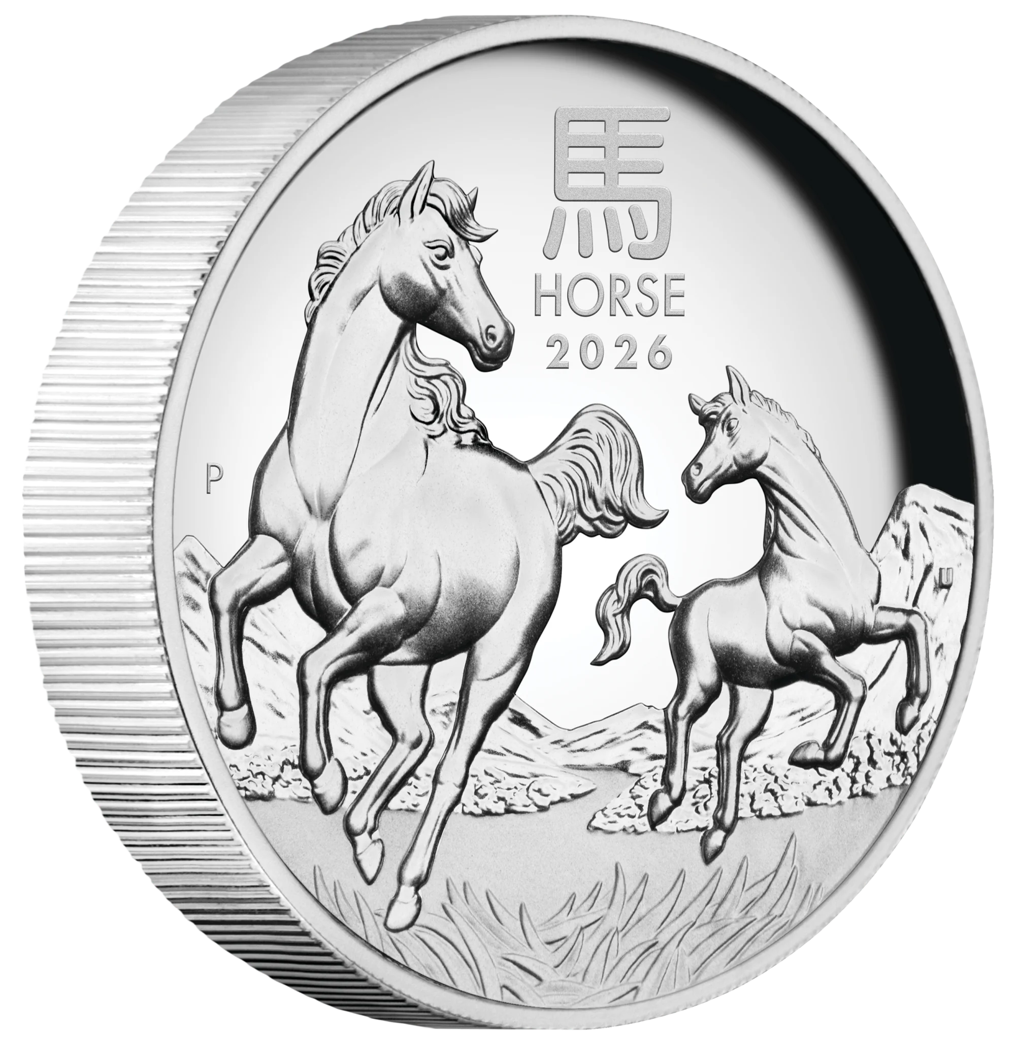 2026 PerthMint Horse 1oz Silver Proof High Relief Coin