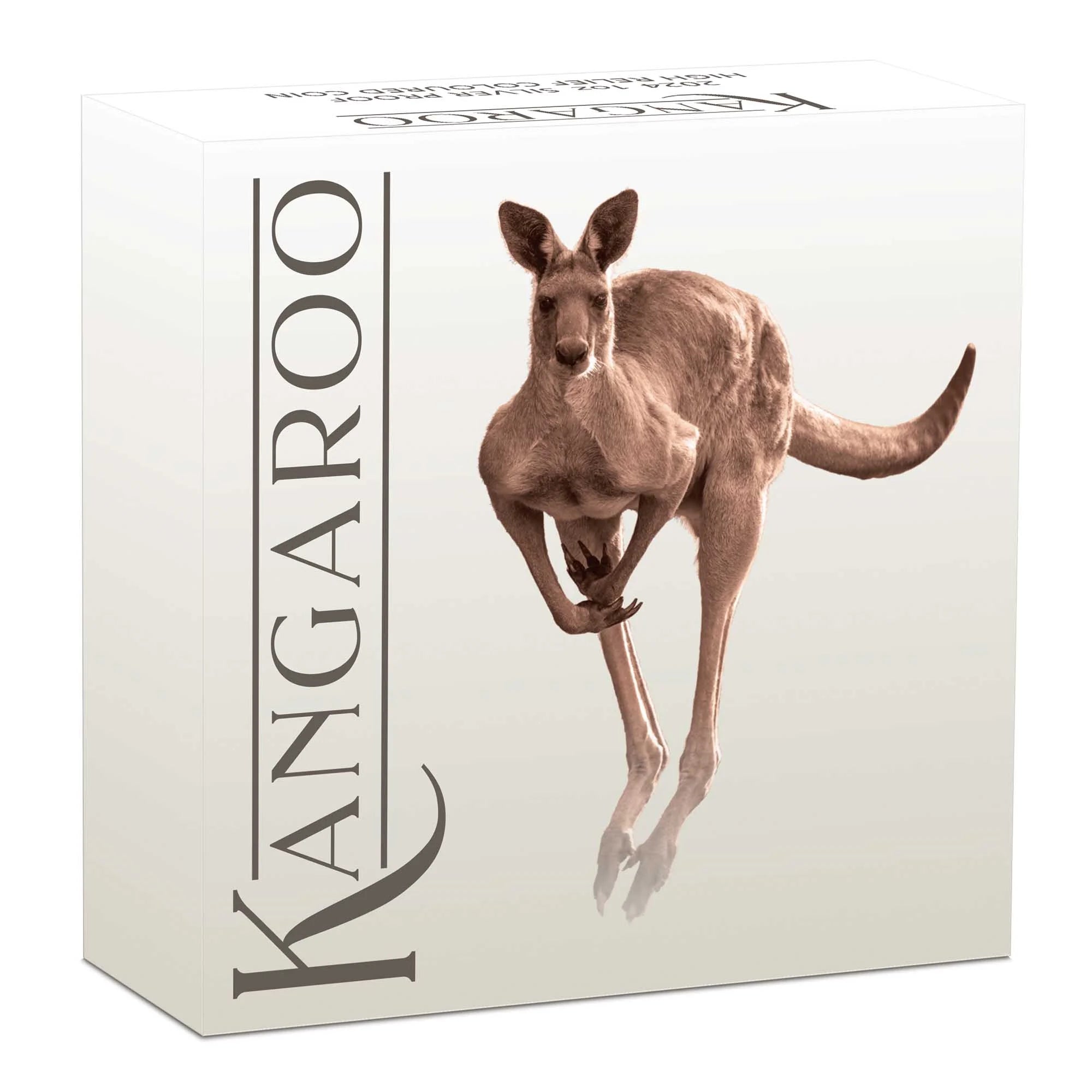 2024 PerthMint Kangaroo 1oz Silver Proof High Relief Coloured Coin
