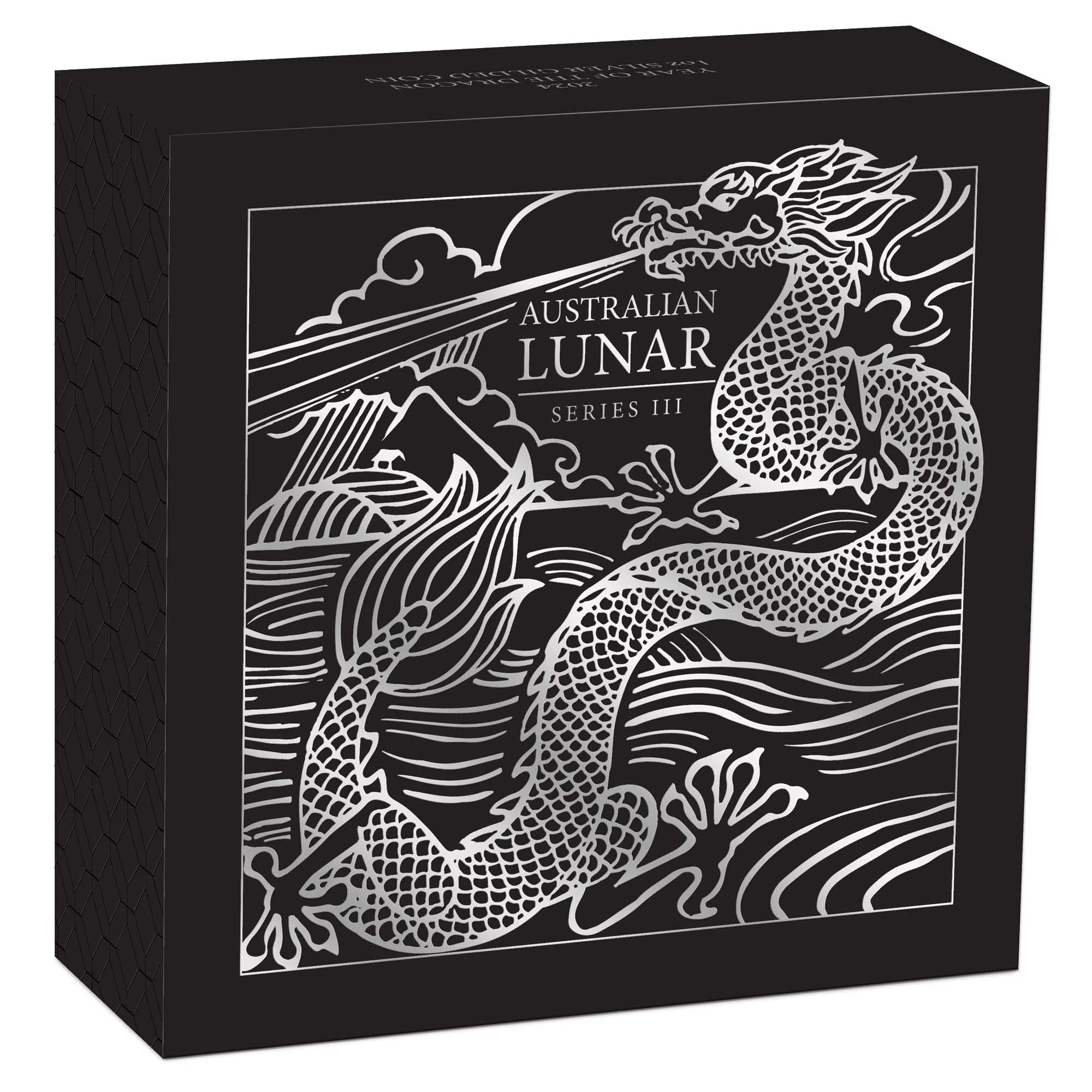 2024 Perth Mint Lunar Dragon 1oz Silver Gilded Coin