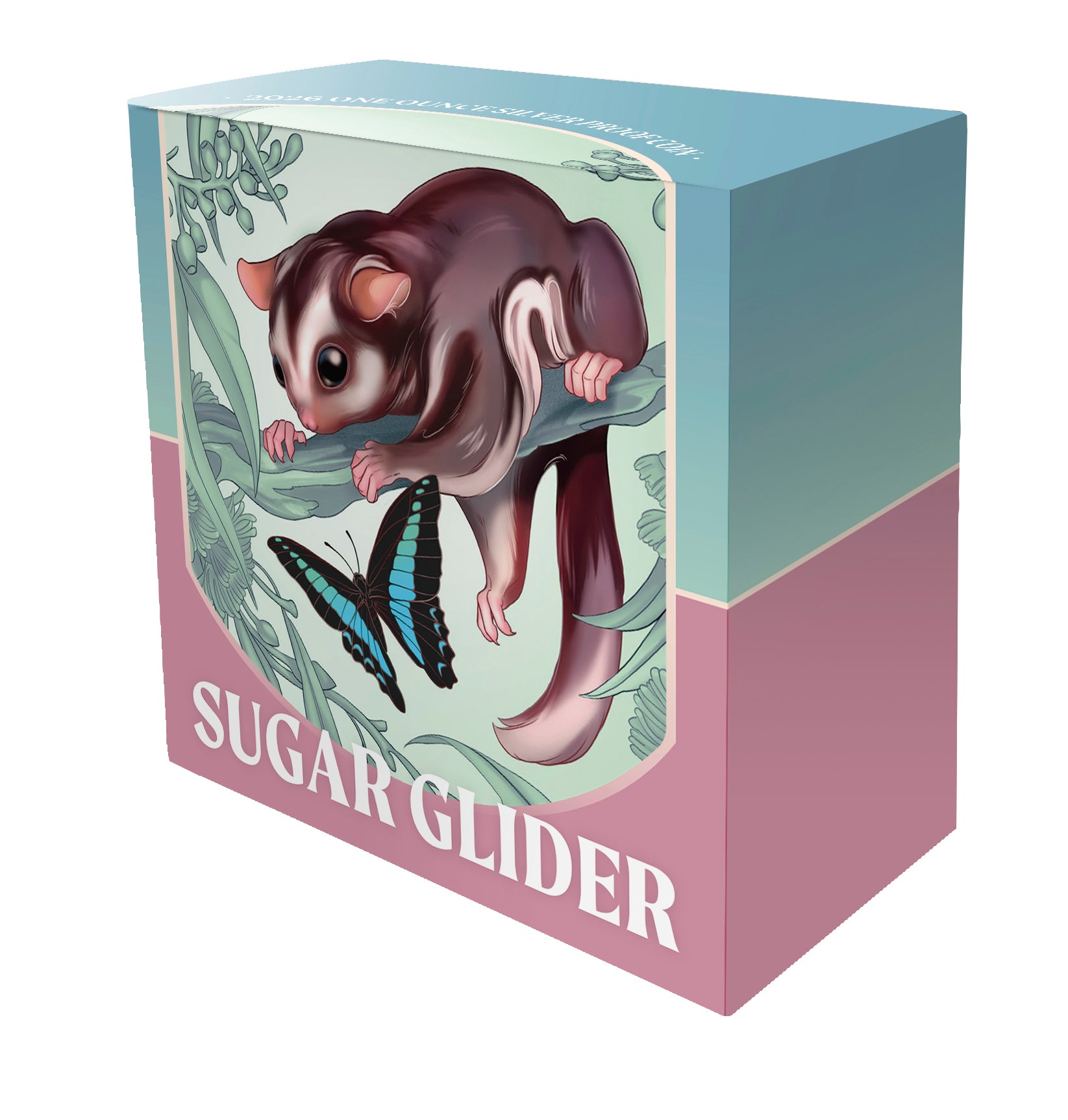 2026 Niue Baby Sugar Glider 1oz Silver Coloured Proof Coin
