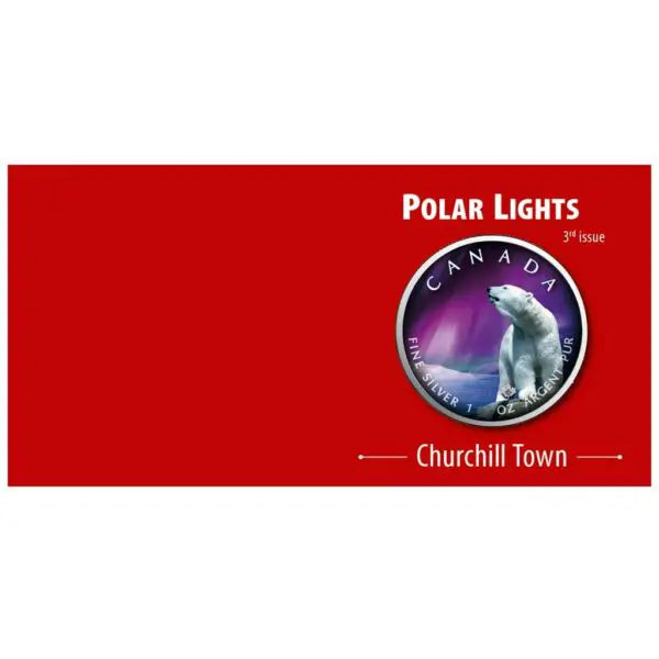2020 Churchill Town – Polar Lights Series 1oz Silver Maple Leaf Coin
