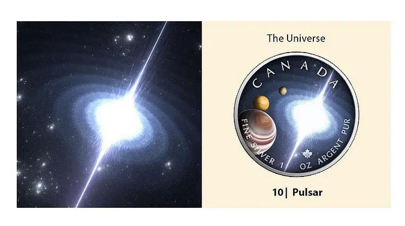 2023 Canada Pulsar The Universe 1oz Silver Maple Leaf Coin