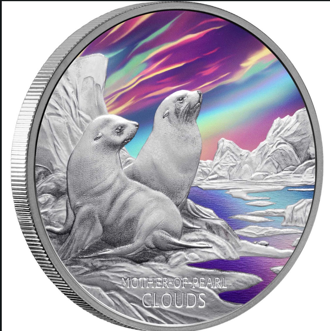 🌥️ 2025 Perth Mint Mother-of-Pearl Clouds 1oz Silver Proof Coloured Coin