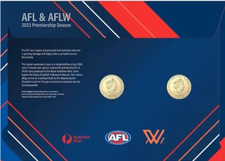 2023 Auspost AFL & AFLW Limited-Edition Postal Numismatic Cover